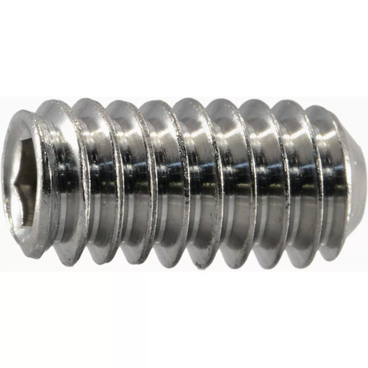 Midwest Fastener 1/4 In.-20 x 1/2 In. 18-8 Stainless Steel Coarse Thread Hex Socket Headless Set Screws