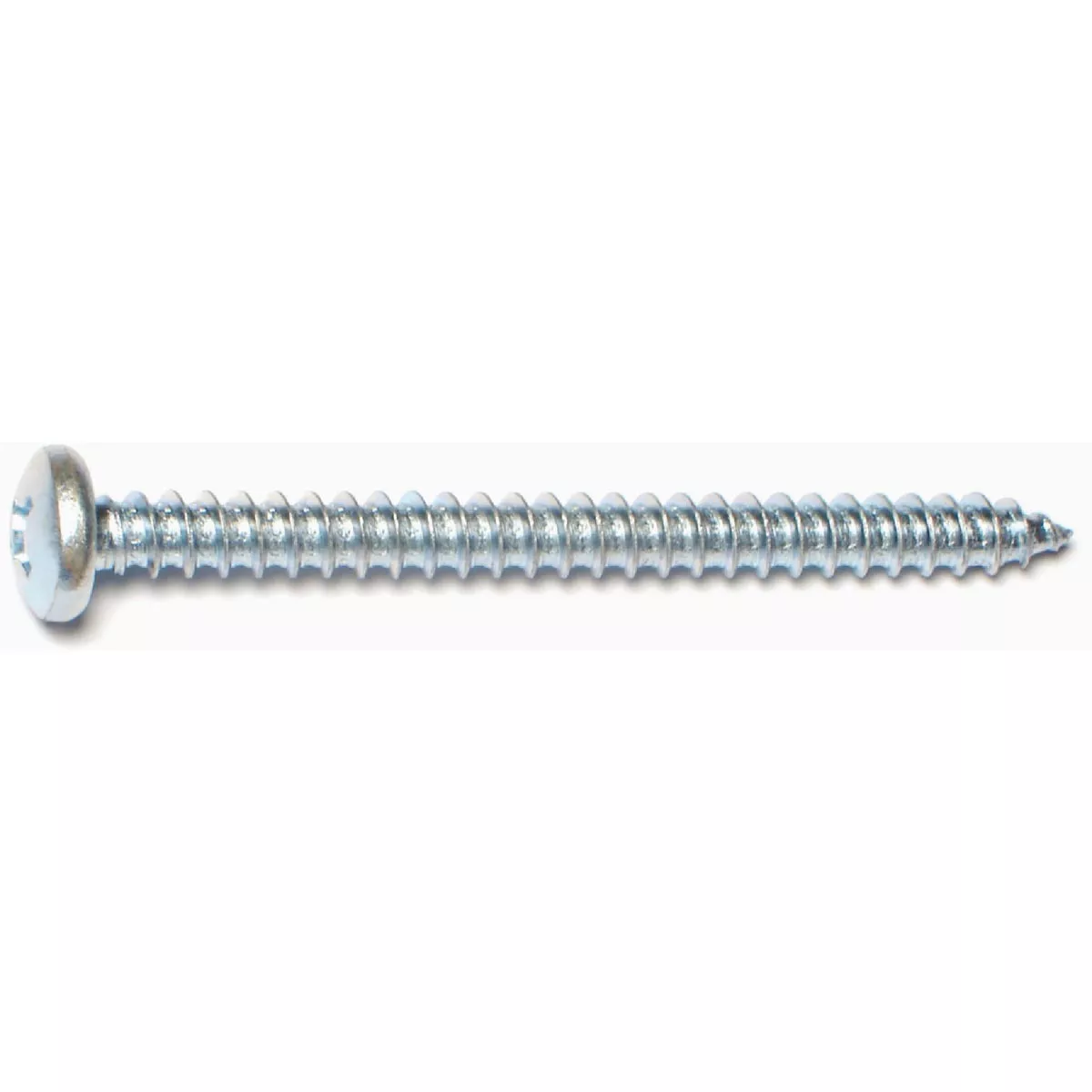 Midwest Fastener #14 x 2-1/2 In. Zinc Plated Steel Combo Pan Head Sheet Metal Screws