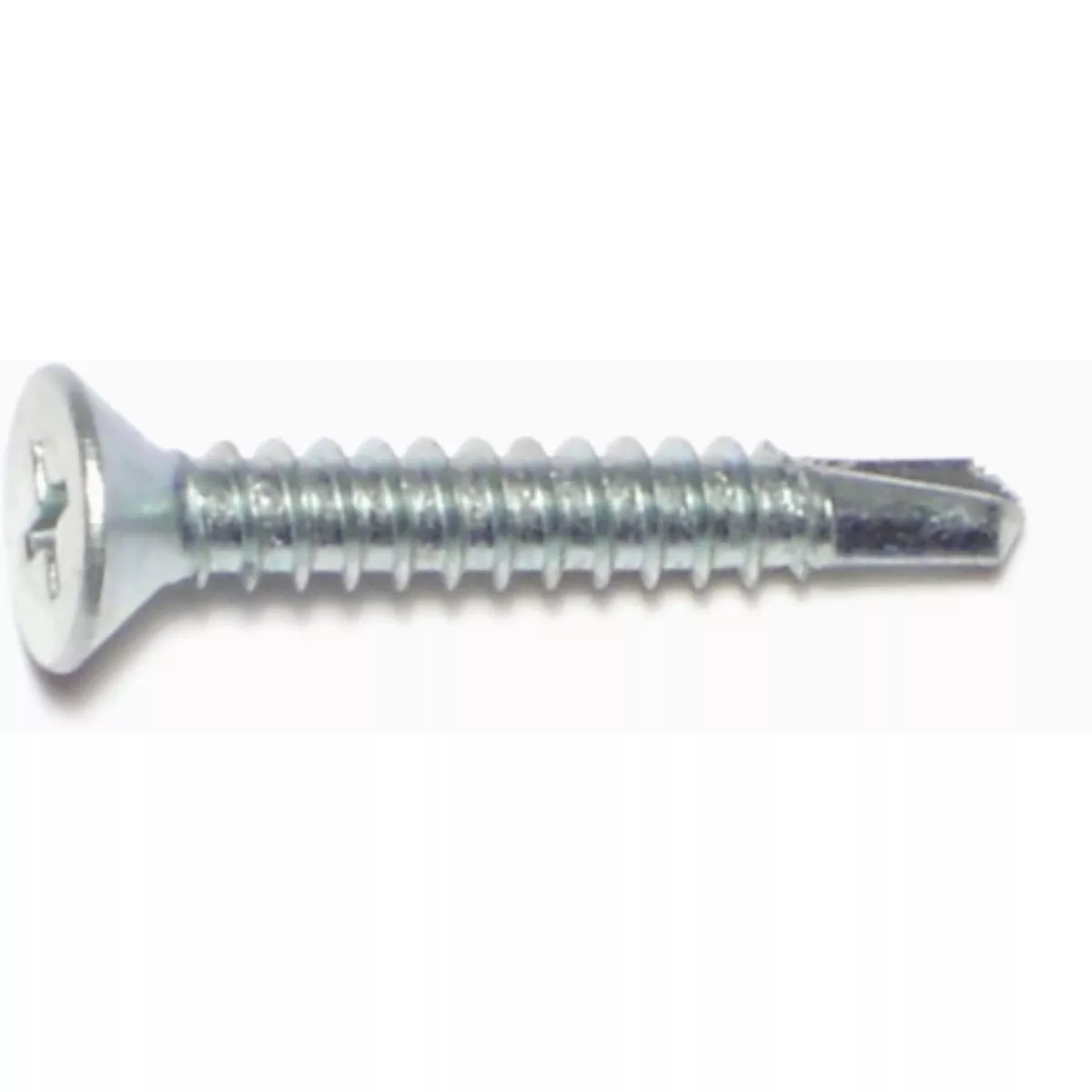 Midwest Fastener #10-24 x 1-1/4 In. Zinc Plated Steel Fine Thread Phillips Wafer Head Self-Drilling Screws (10 Ct.)-