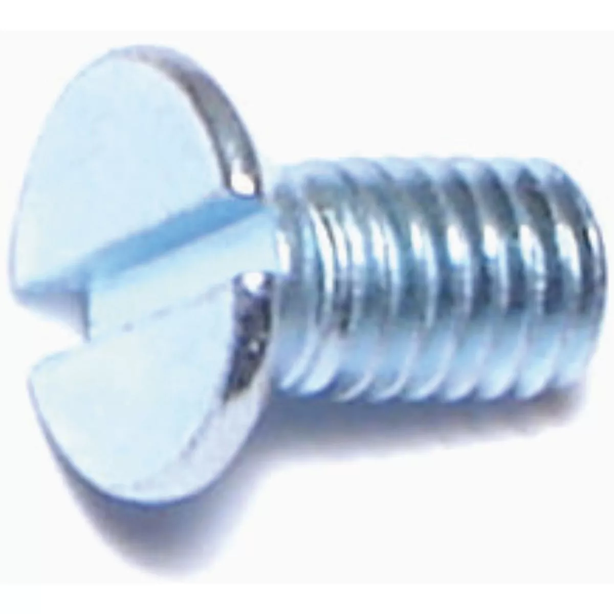 Midwest Fastener 3mm-0.5 x 6mm Zinc Plated Class 4.8 Steel Coarse Thread Slotted Flat Head Machine Screws (25 Ct.)