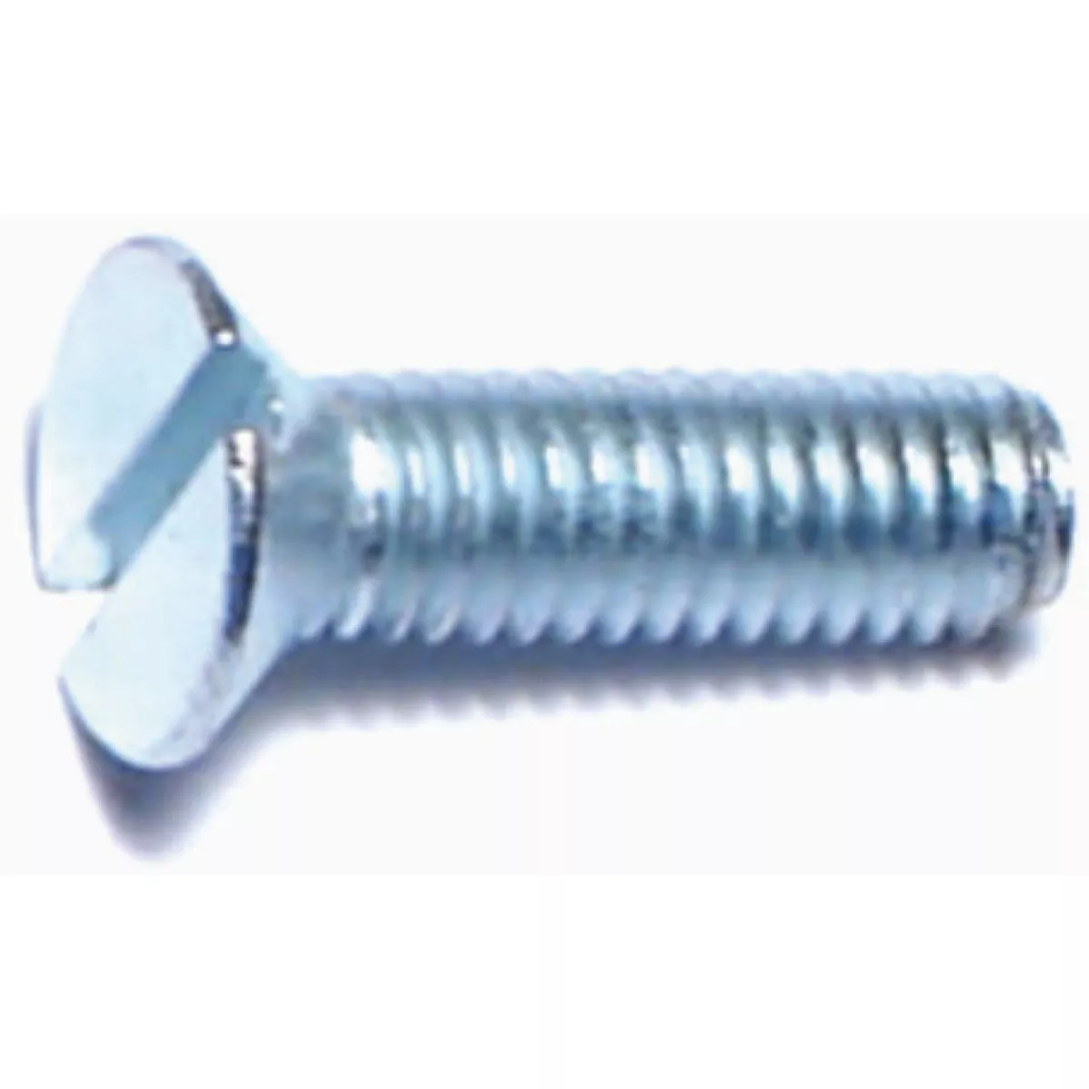 Midwest Fastener 3mm-0.5 x 10mm Zinc Plated Class 4.8 Steel Coarse Thread Slotted Flat Head Machine Screws (25 Ct.)