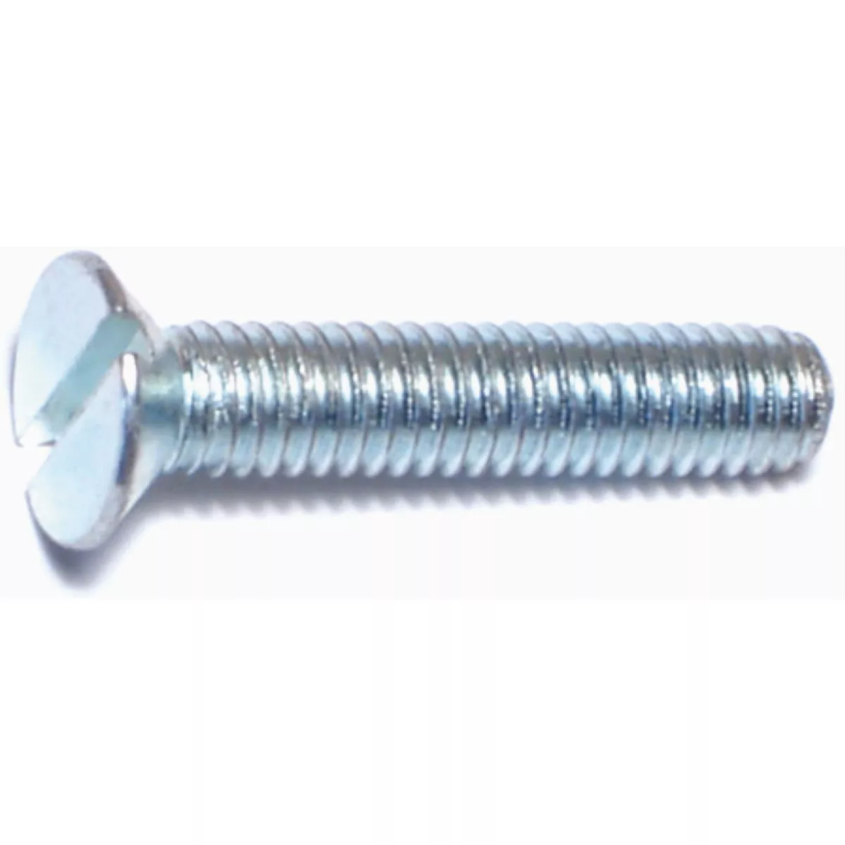 Midwest Fastener 4mm-0.7 x 20mm Zinc Plated Class 4.8 Steel Coarse Thread Slotted Flat Head Machine Screws (15 Ct.)-