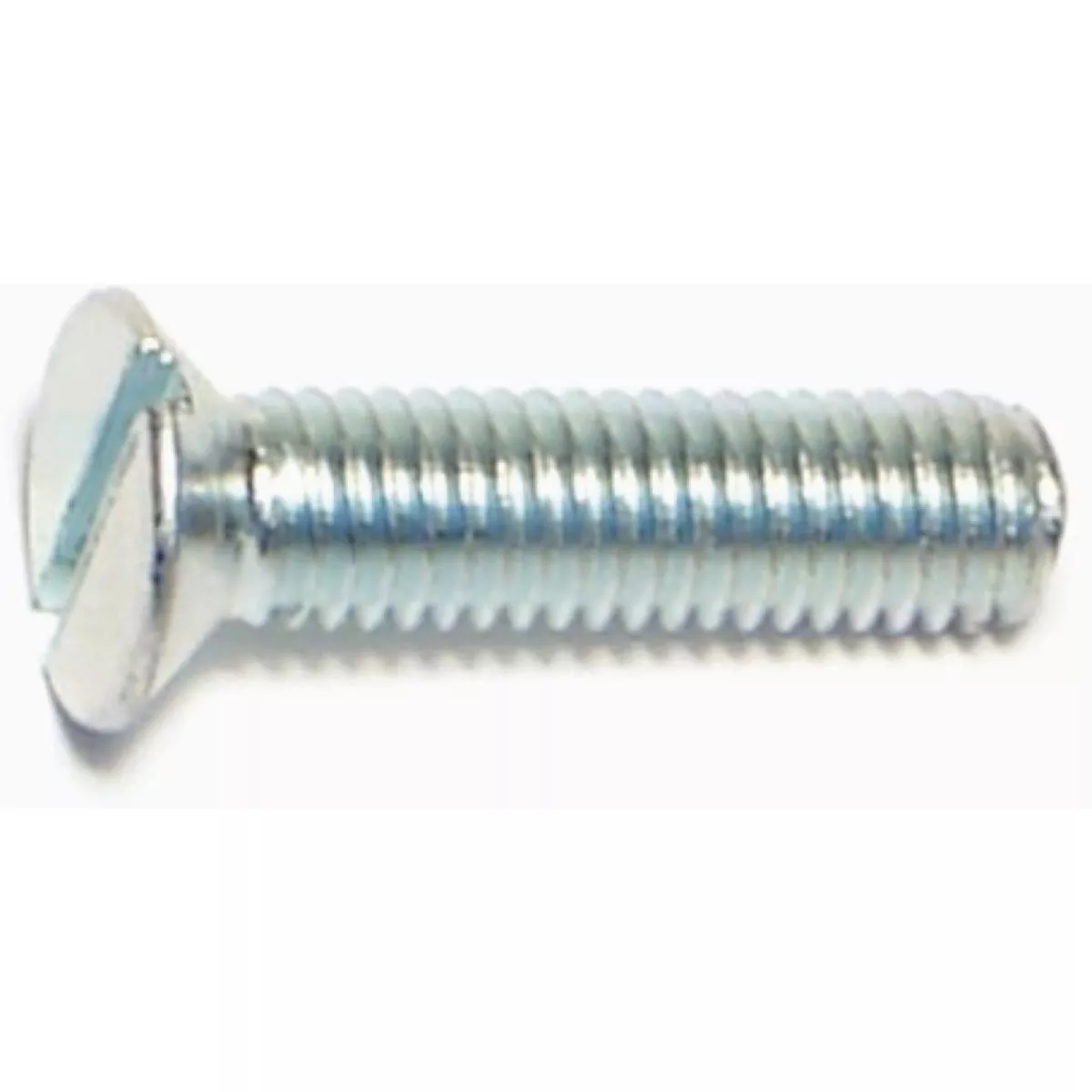Midwest Fastener 5mm-0.8 x 20mm Zinc Plated Class 4.8 Steel Coarse Thread Slotted Flat Head Machine Screws (15 Ct.)