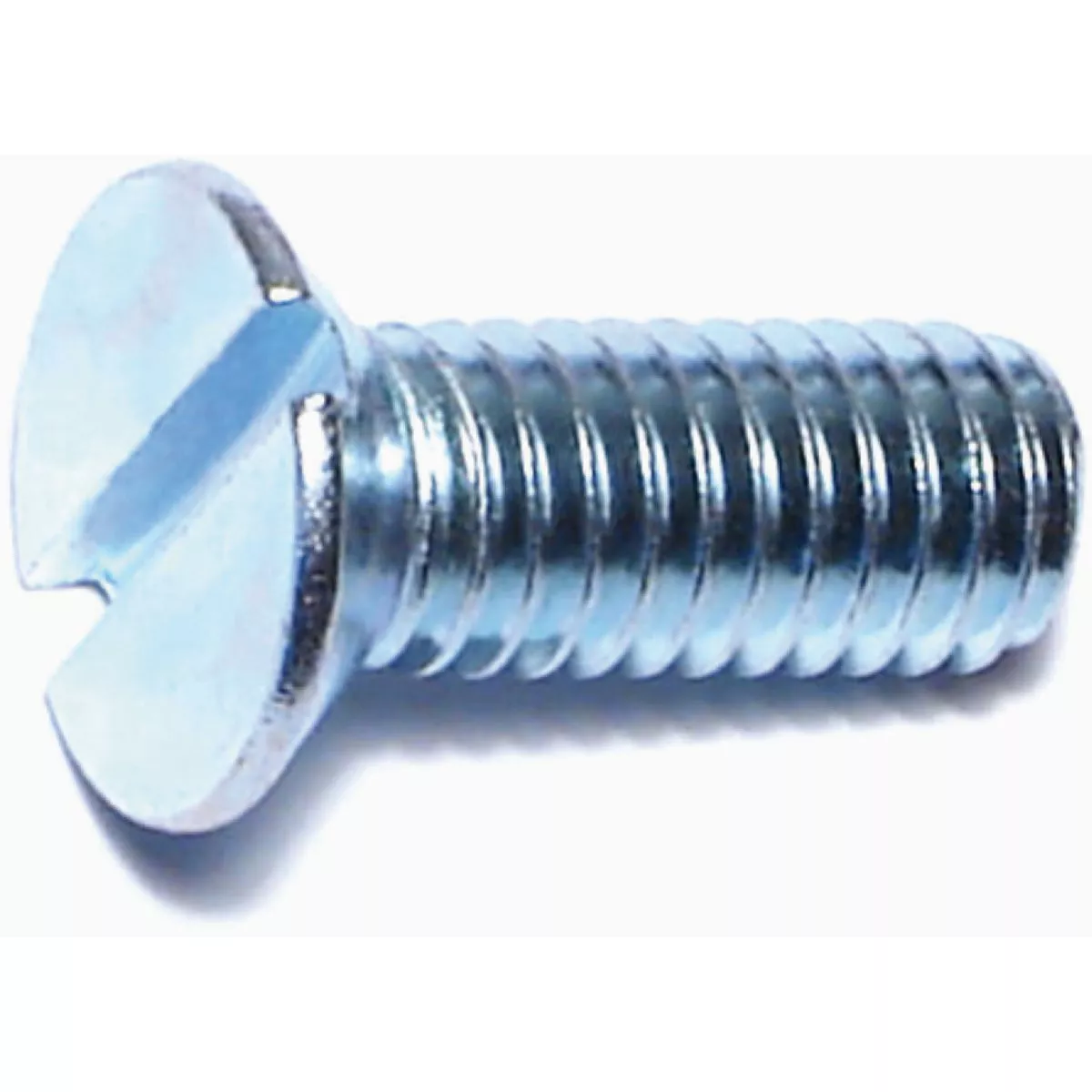 Midwest Fastener 6mm-1.0 x 16mm Zinc Plated Class 4.8 Steel Coarse Thread Slotted Flat Head Machine Screws (10 Ct.)