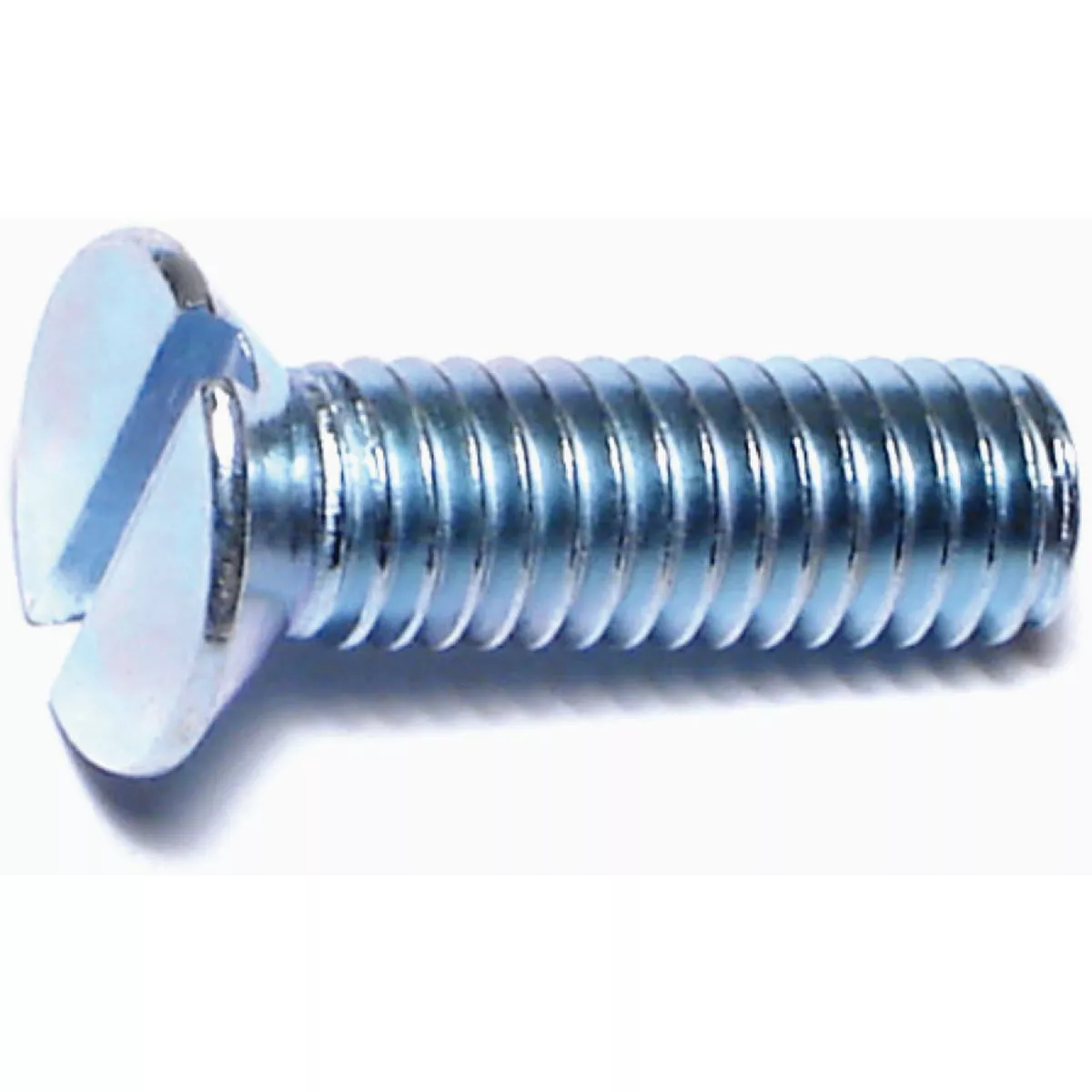 Midwest Fastener 6mm-1.0 x 20mm Zinc Plated Class 4.8 Steel Coarse Thread Slotted Flat Head Machine Screws