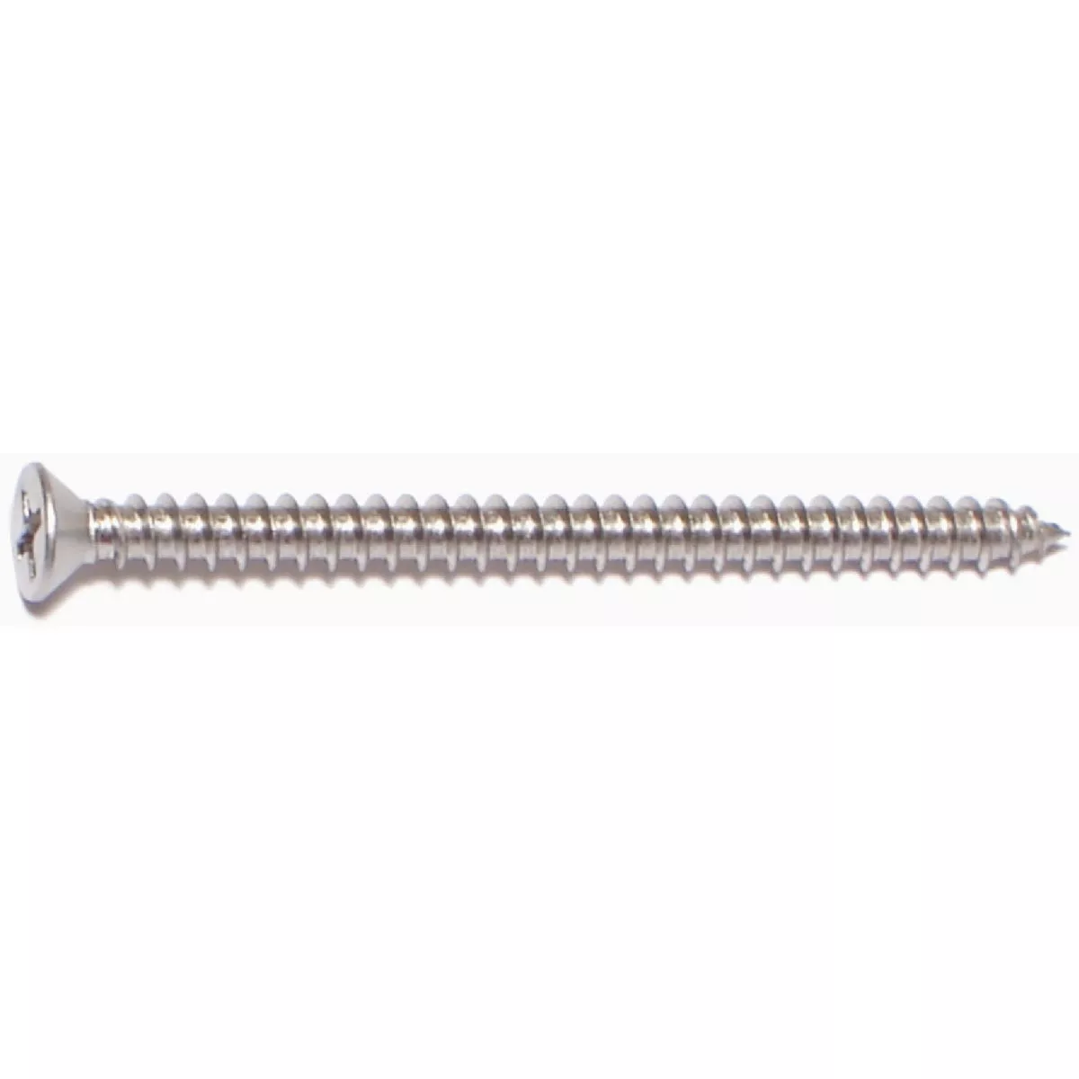 Midwest Fastener #6 x 2 In. 18-8 Stainless Steel Phillips Flat Head Sheet Metal Screws - photo 2