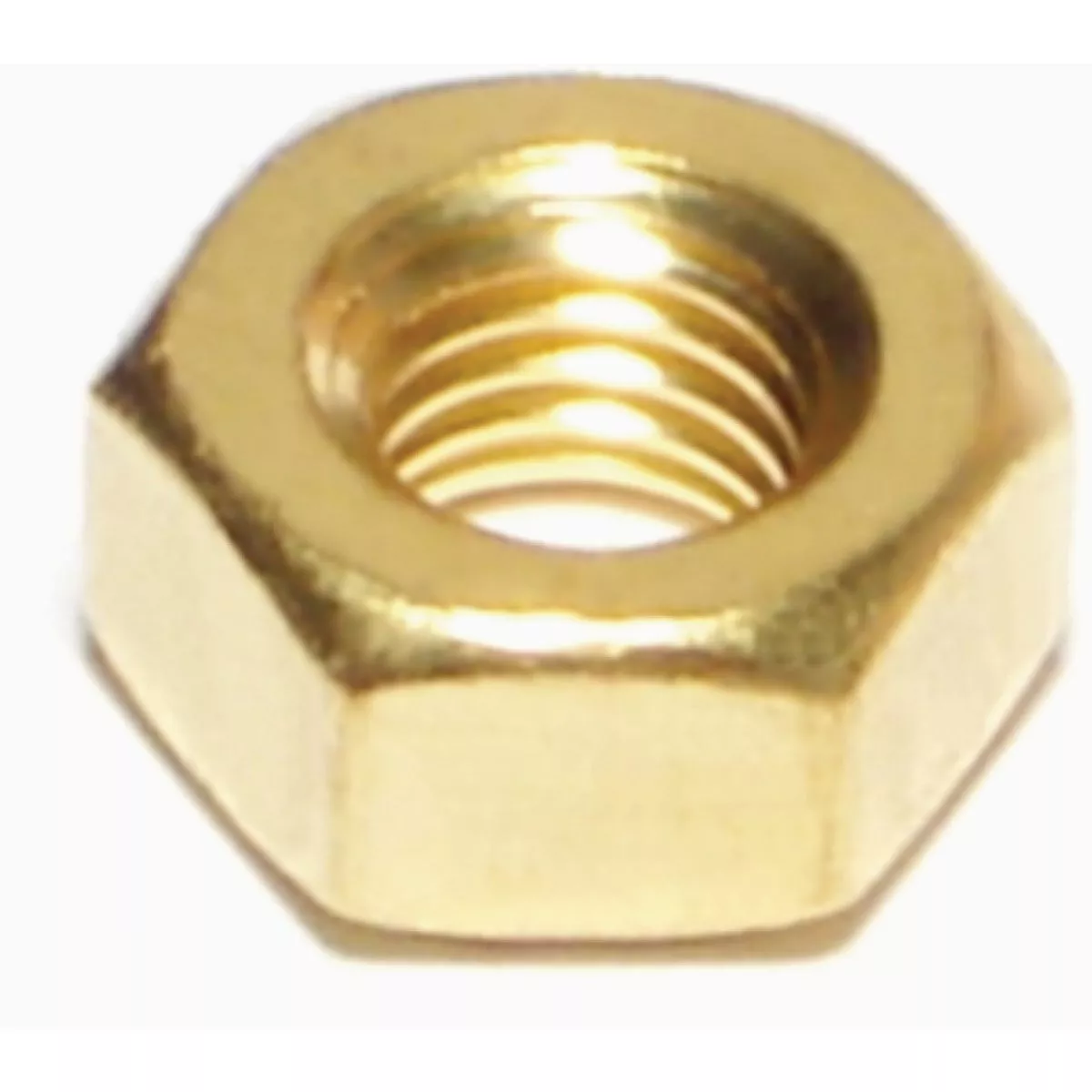 Midwest Fastener 1/4 In.-28 Brass Fine Thread Hex Nuts