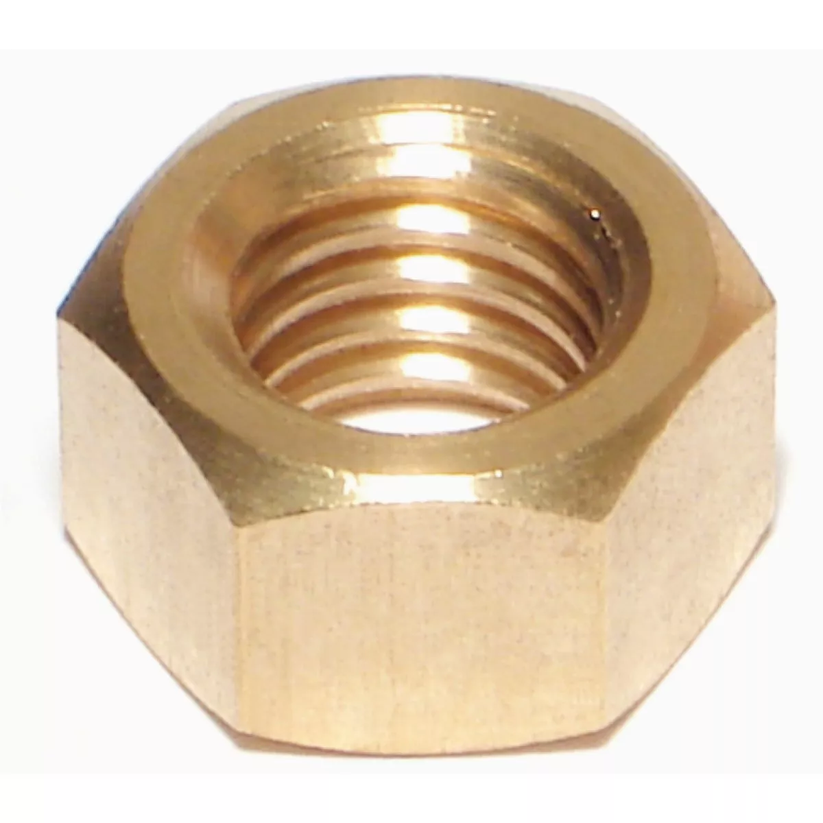 Midwest Fastener 1/2 In.-13 Brass Coarse Thread Finished Hex Nuts (5 Ct.)