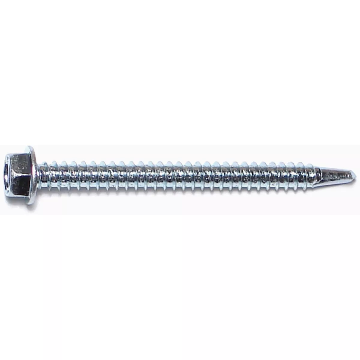 Midwest Fastener #12-14 x 2-1/2 In. Zinc Plated Steel Hex Washer Head Self-Drilling Screws (20 Ct.)