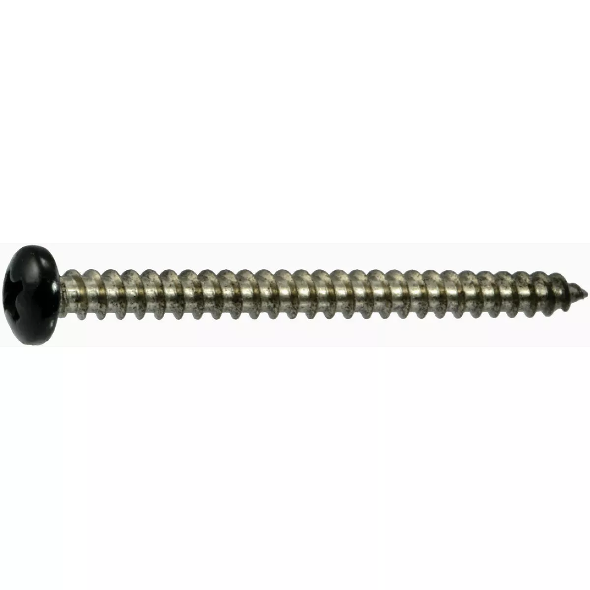 Midwest Fastener #8 x 2 In. Black Painted 18-8 Stainless Steel Phillips Pan Head Sheet Metal Screws (12 Ct.)