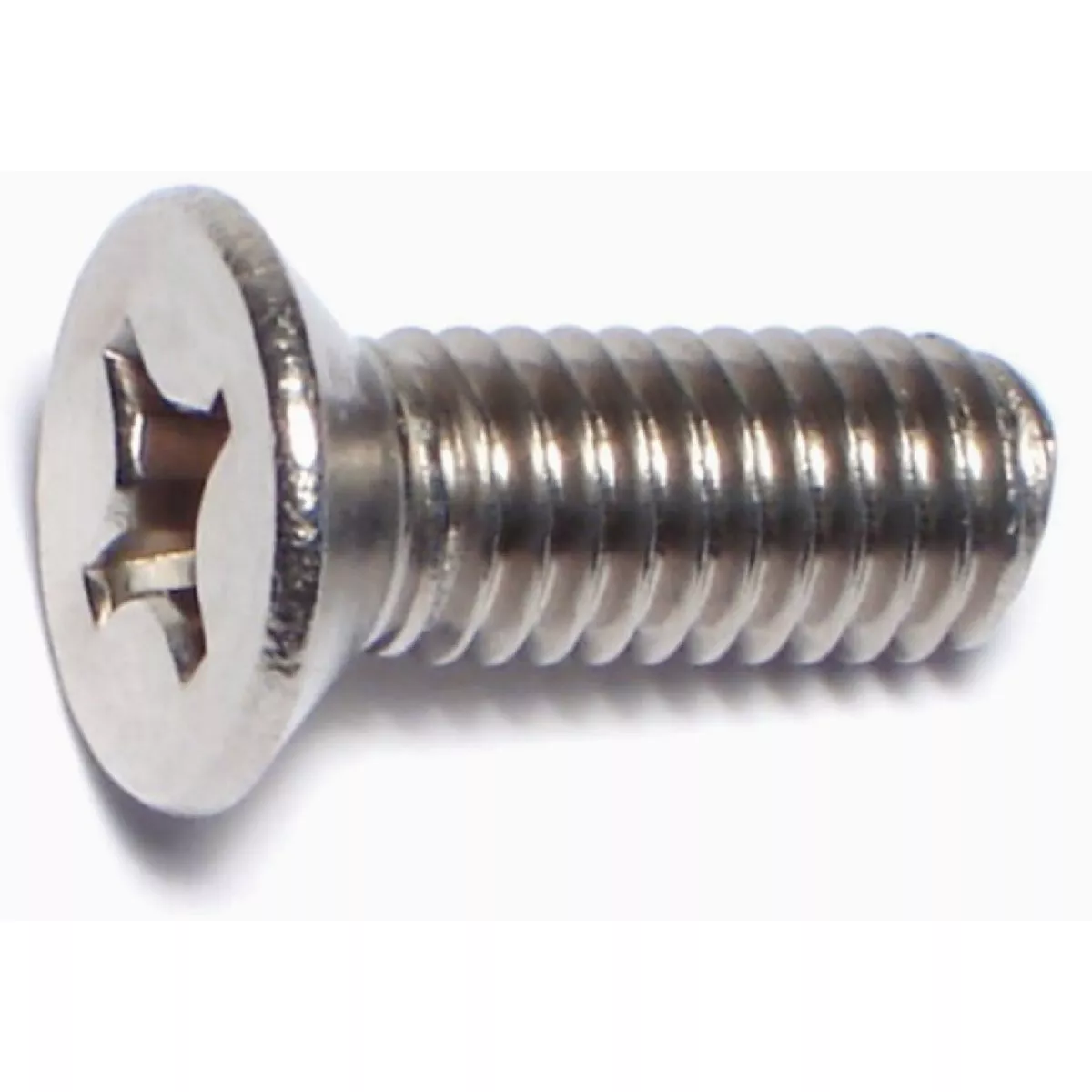 Midwest Fastener 6mm-1.0 x 16mm A2 Stainless Steel Coarse Thread Phillips Flat Head Machine Screws (10 Ct.)