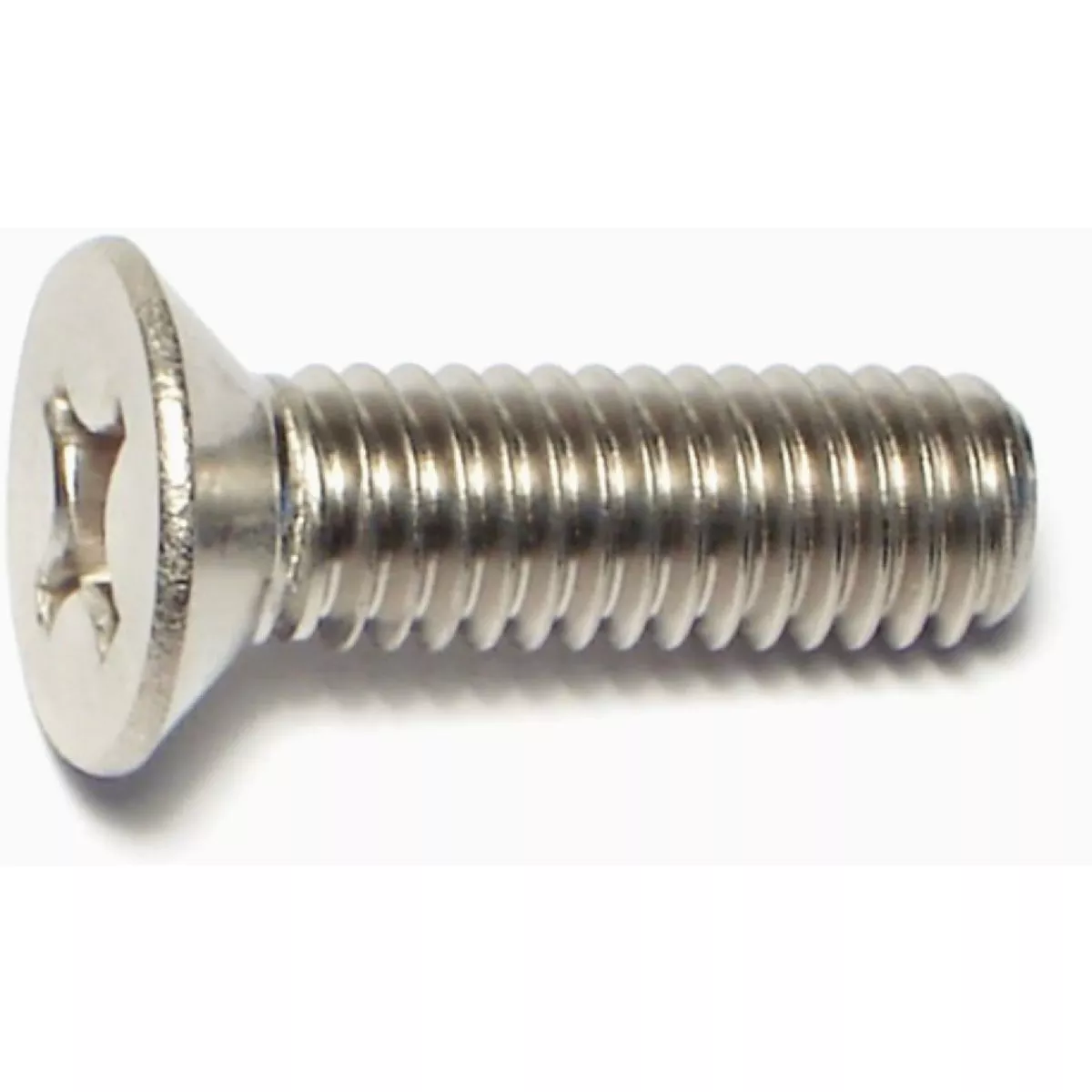 Midwest Fastener 6mm-1.0 x 20mm A2 Stainless Steel Coarse Thread Phillips Flat Head Machine Screws (10 Ct.)