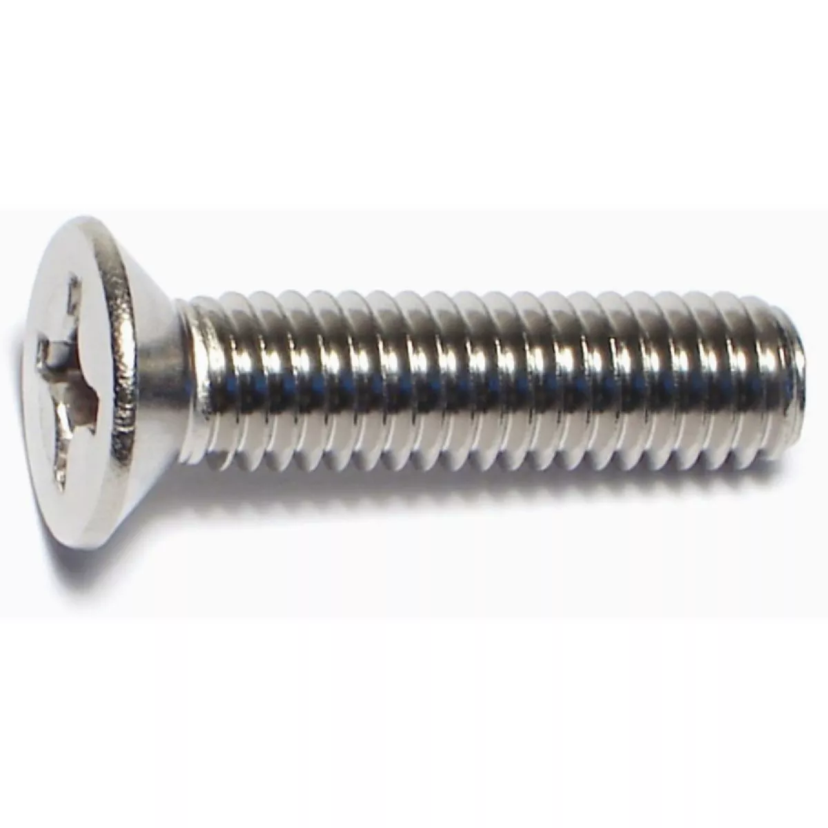 Midwest Fastener 6mm-1.0 x 25mm A2 Stainless Steel Coarse Thread Phillips Flat Head Machine Screws