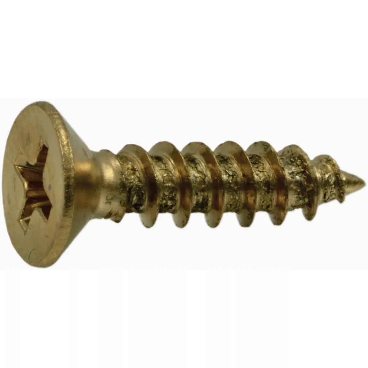 Midwest Fastener #9 x 3/4 In. Brass Plated Steel Phillips Flat Head Hinge Screws