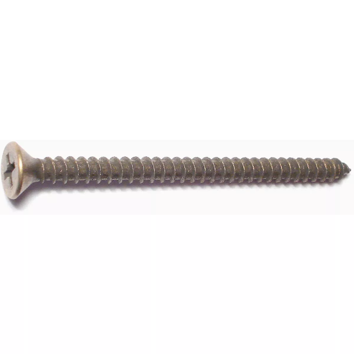 Midwest Fastener #9 x 2-1/2 In. Antique Brass Plated Steel Phillips Flat Head Hinge Screws (10 Ct.)-