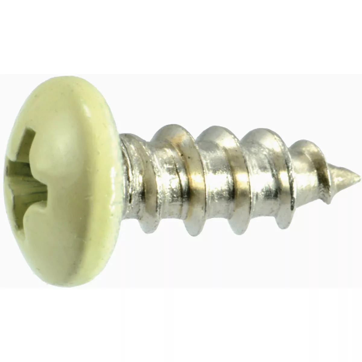 Midwest Fastener #10 x 1/2 In. Beige Painted 18-8 Stainless Steel Phillips Pan Head Sheet Metal Screws (15 Ct.)-