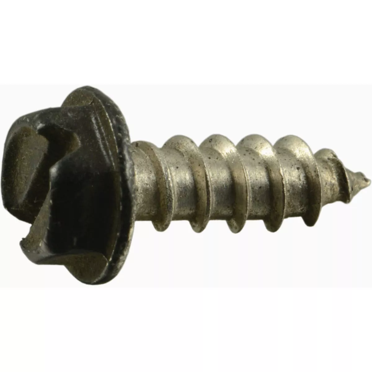 Midwest Fastener #8 x 1/2 In. Black Painted 18-8 Stainless Steel Hex Washer Head Sheet Metal Screws (20 Ct.)