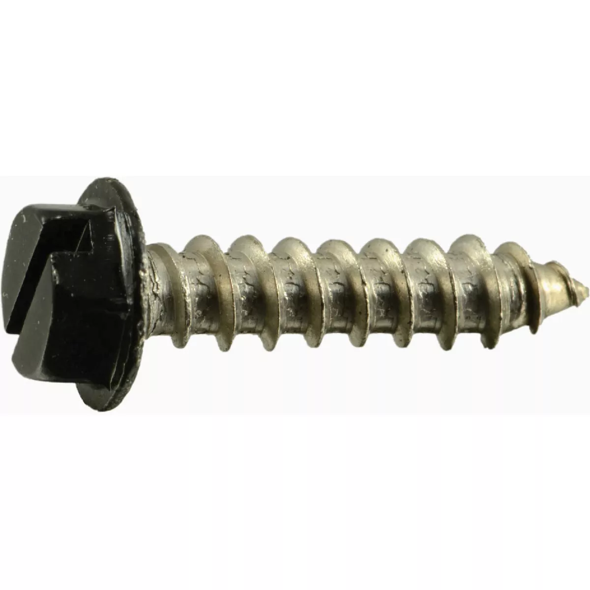 Midwest Fastener #8 x 3/4 In. Black Painted 18-8 Stainless Steel Hex Washer Head Sheet Metal Screws (20 Ct.)