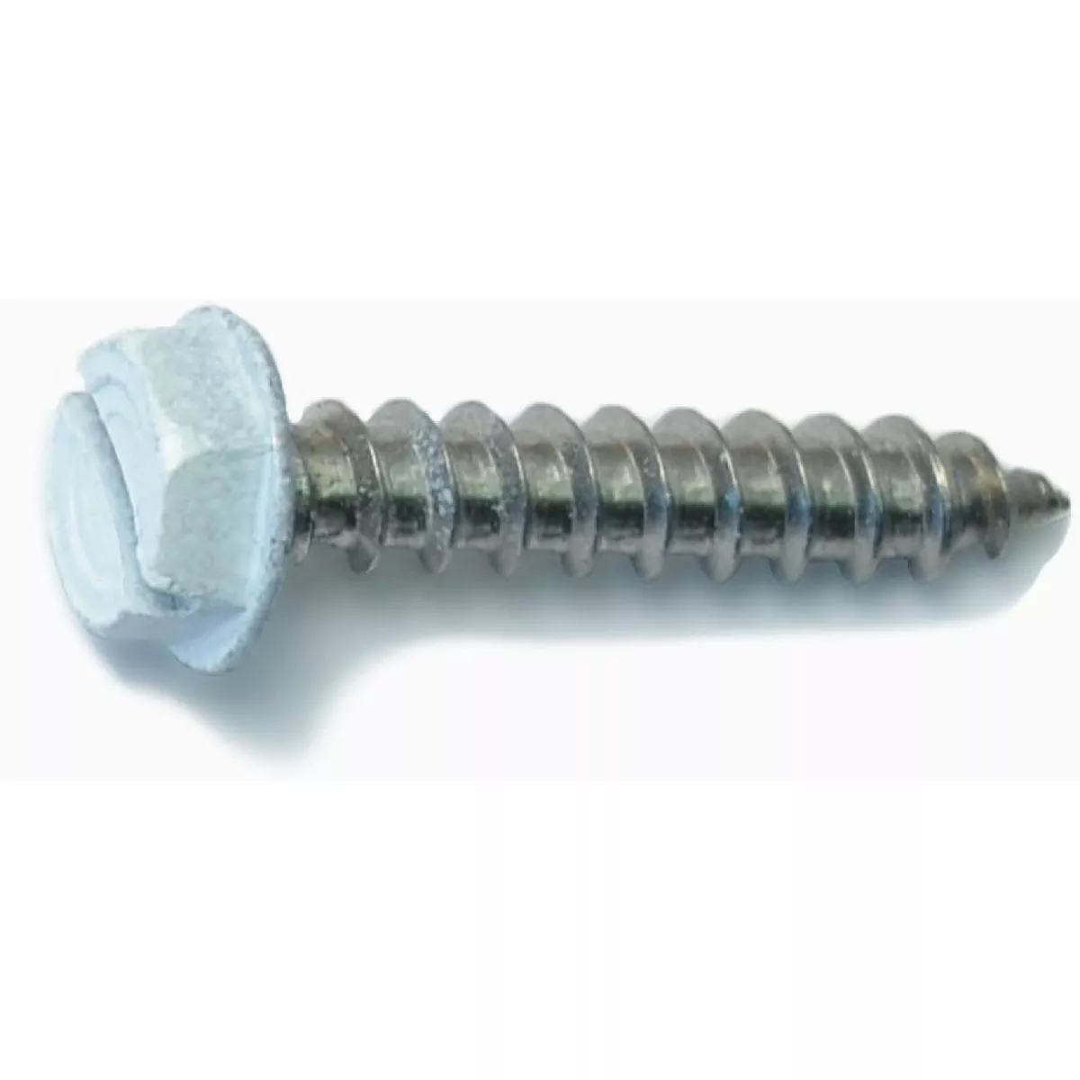 Midwest Fastener #10-11 x 1 In. White Painted 18-8 Stainless Steel Hex Washer Head Sheet Metal Screws (15 Ct.)