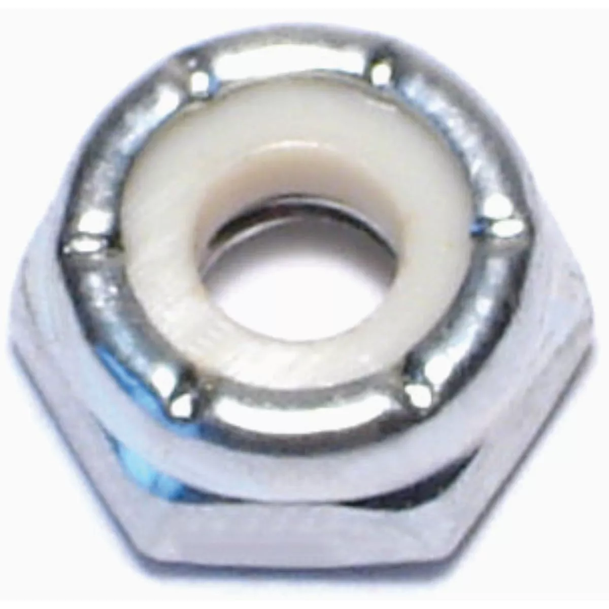 Midwest Fastener #10-24 Zinc Plated Grade 2 Steel Coarse Thread Nylon Insert Lock Nuts - photo 2