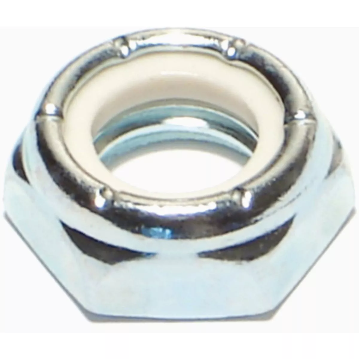 Midwest Fastener 1/2 In.-13 Zinc Plated Grade 2 Steel Coarse Thread Nylon Thin Lock Nuts (5 Ct.)