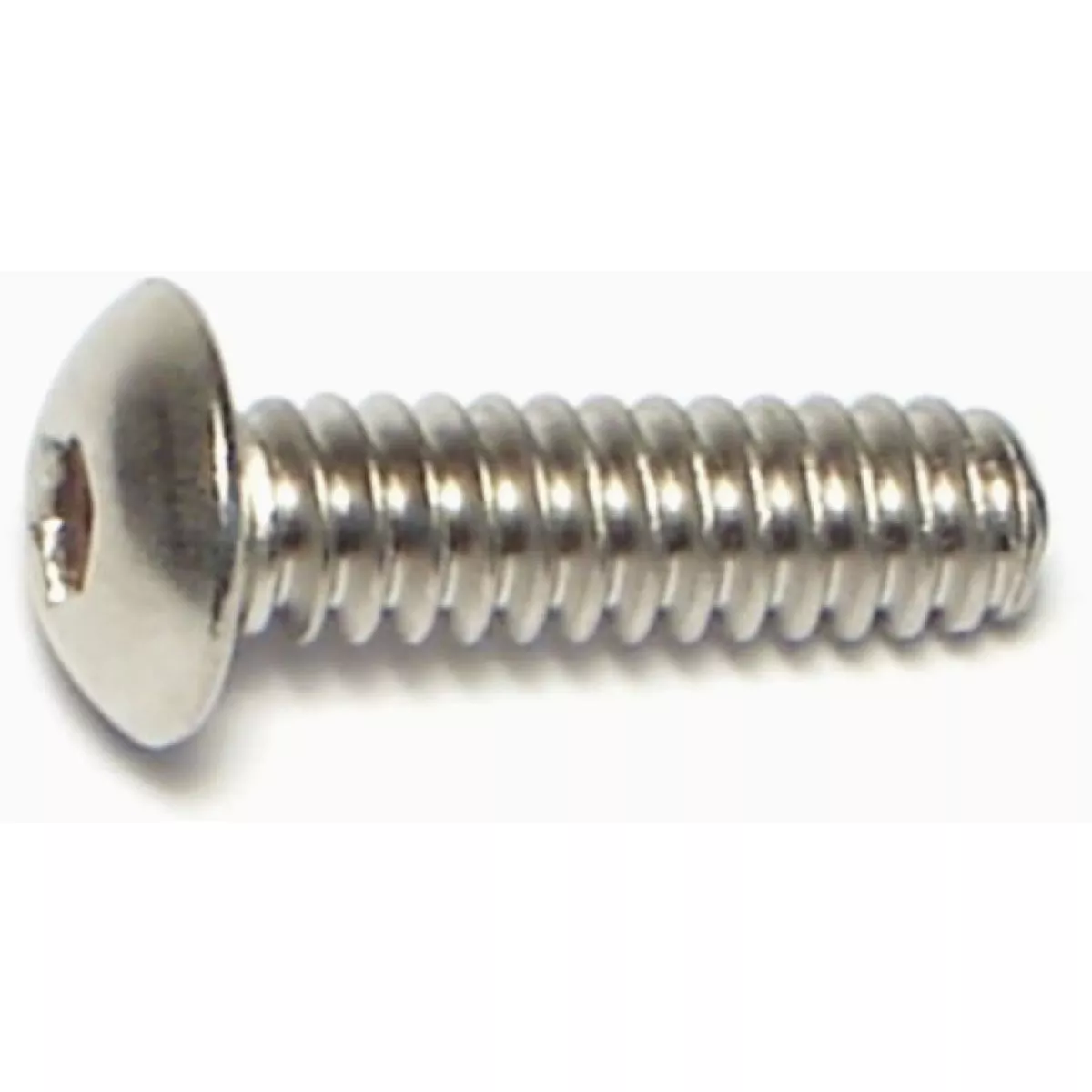 Midwest Fastener #6-32 x 1/2 In. 18-8 Stainless Steel Coarse Thread Button Head Socket Cap Screws