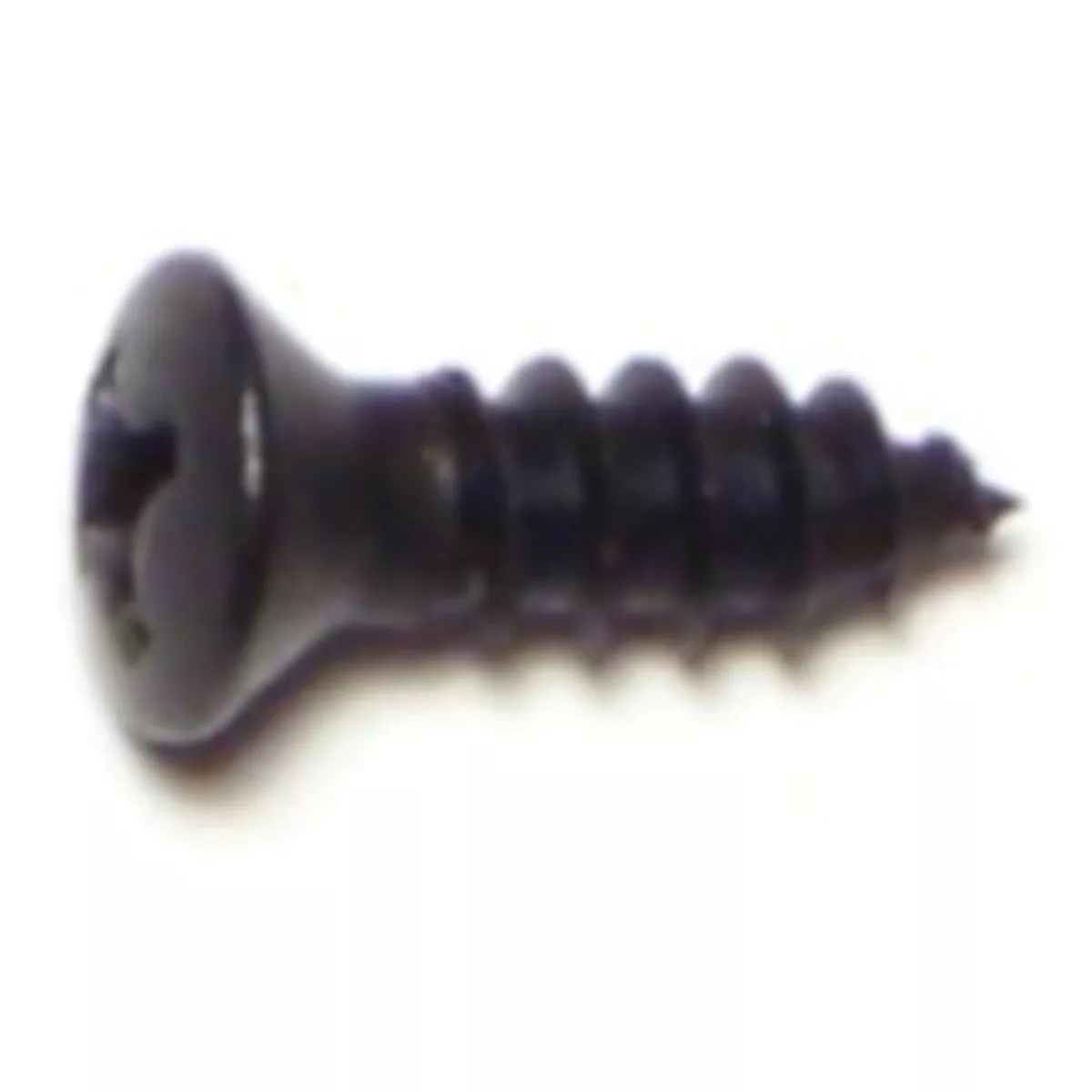 Midwest Fastener #8 x 1/2 In. Black Steel Phillips Oval Head Sheet Metal Screws (25 Ct.)