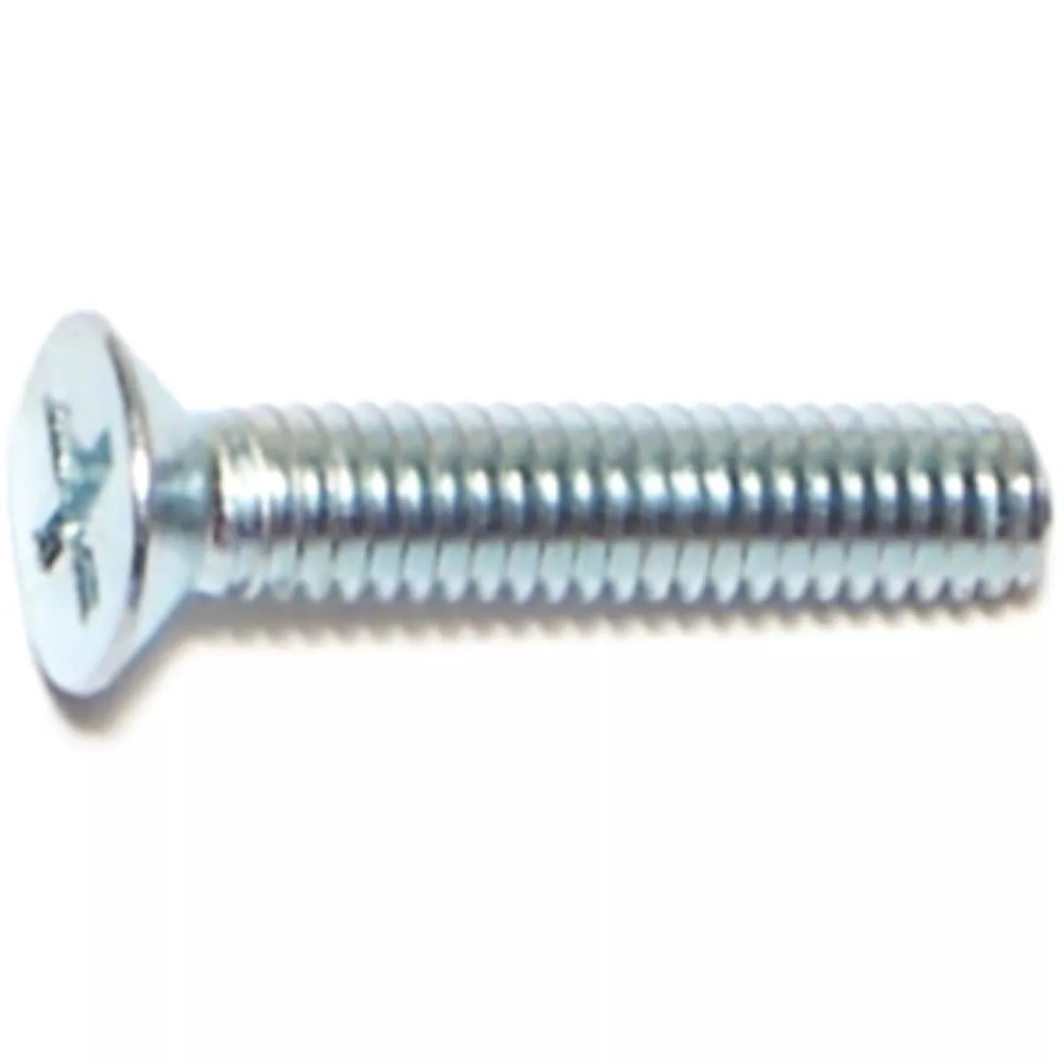 Midwest Fastener 4mm-0.7 x 20mm Zinc Plated Class 4.8 Steel Coarse Thread Phillips Flat Head Machine Screws
