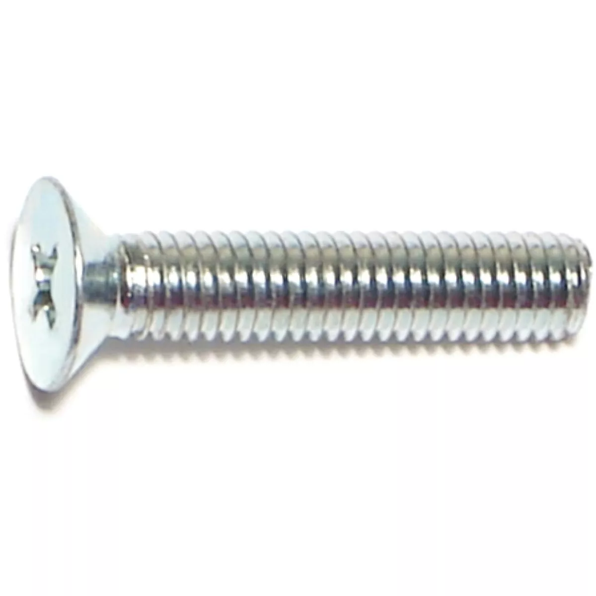 Midwest Fastener 5mm-0.8 x 25mm Zinc Plated Class 4.8 Steel Coarse Thread Phillips Flat Head Machine Screws (15 Ct.)-