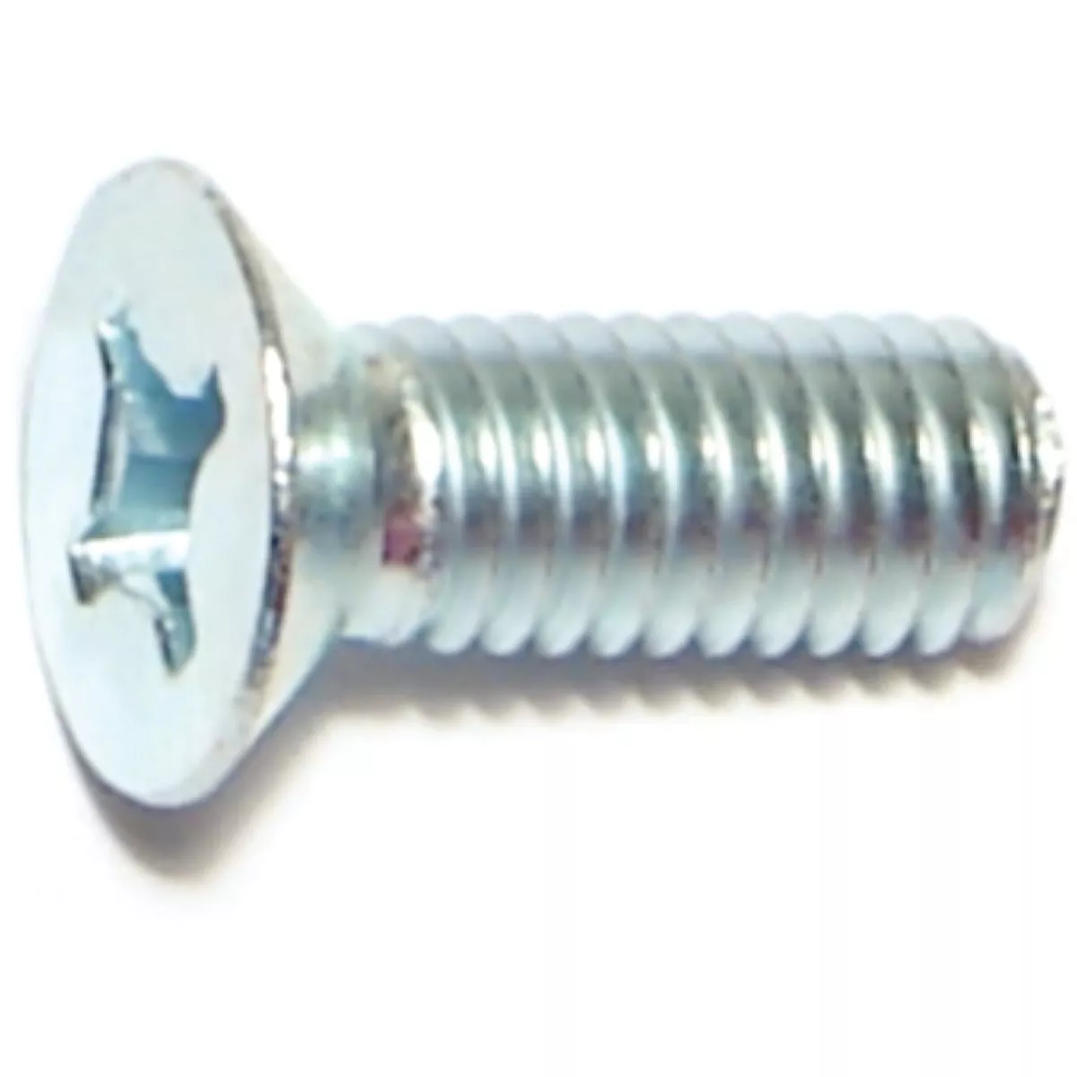 Midwest Fastener 6mm-1.0 x 16mm Zinc Plated Class 4.8 Steel Coarse Thread Phillips Flat Head Machine Screws (20 Ct.)