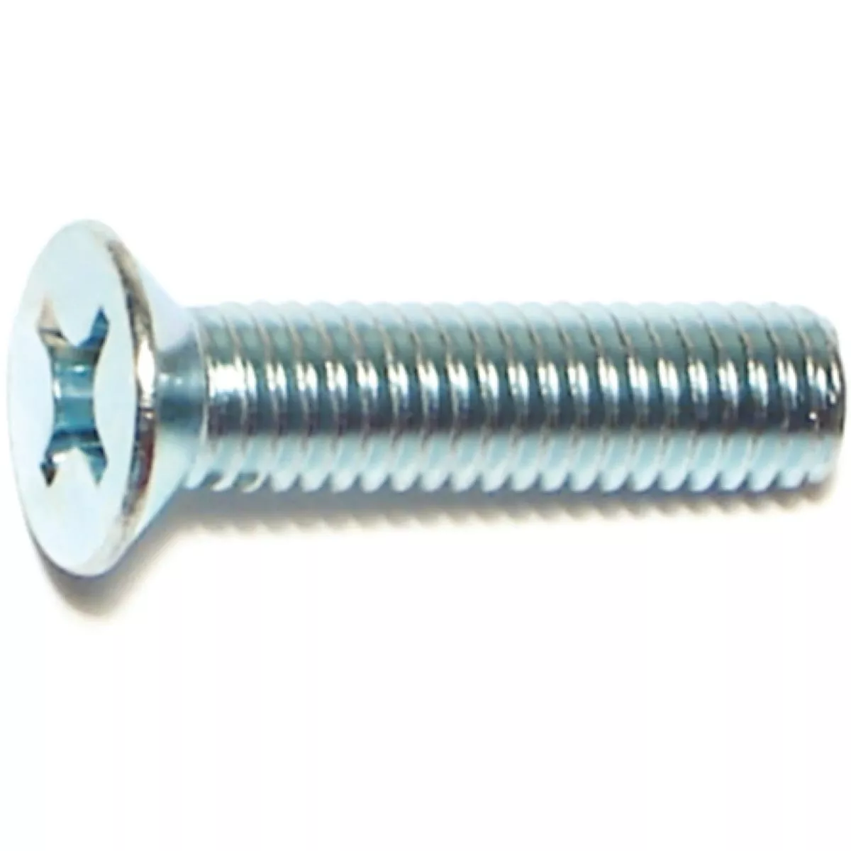 Midwest Fastener 6mm-1.0 x 25mm Zinc Plated Class 4.8 Steel Coarse Thread Phillips Flat Head Machine Screws (15 Ct.)