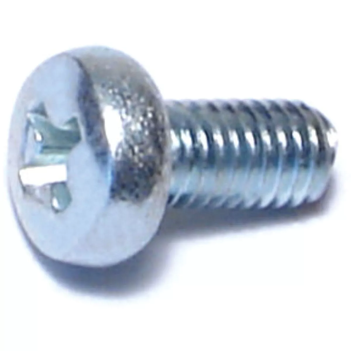 Midwest Fastener 3mm-0.5 x 6mm Zinc Plated Class 4.8 Steel Coarse Thread Phillips Pan Head Machine Screws (25 Ct.)