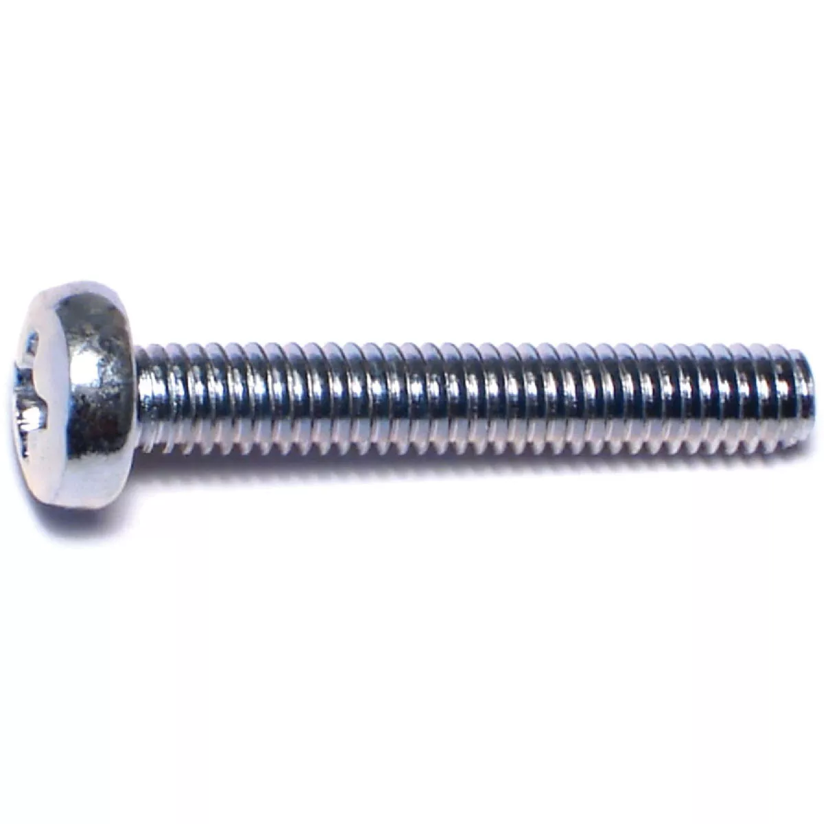 Midwest Fastener 4mm-0.7 x 25mm Zinc Plated Class 4.8 Steel Coarse Thread Phillips Pan Head Machine Screws (20 Ct.)-