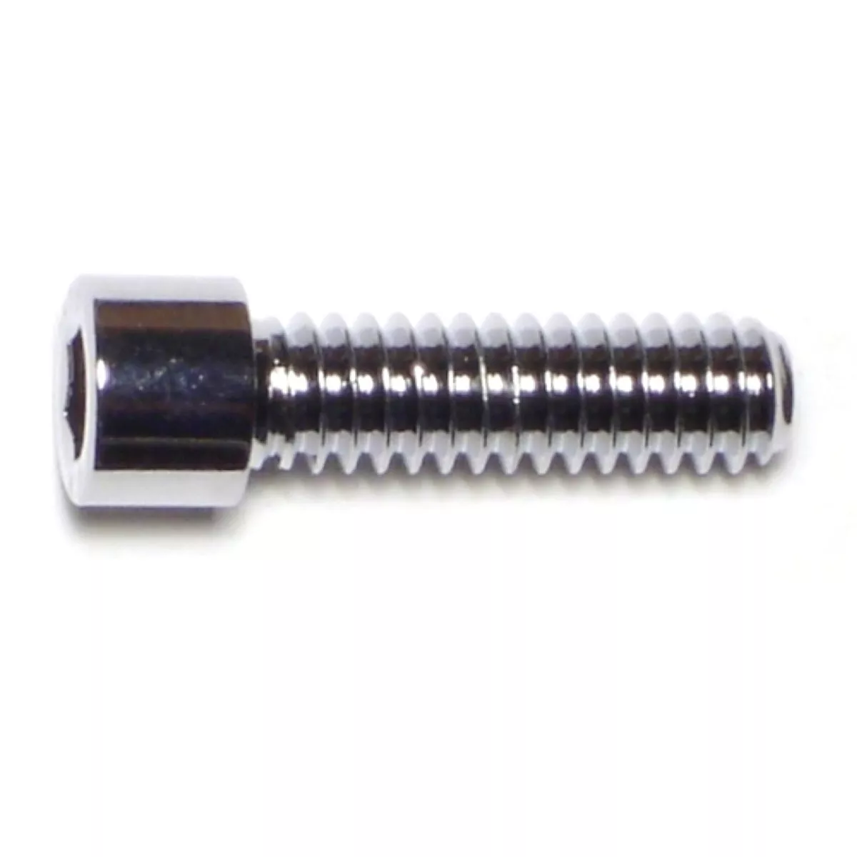 Midwest Fastener 1/4 In.-20 x 7/8 In. Chrome Plated Grade 8 Steel Coarse Thread Smooth Head Socket Cap Screws (10 Ct.)-