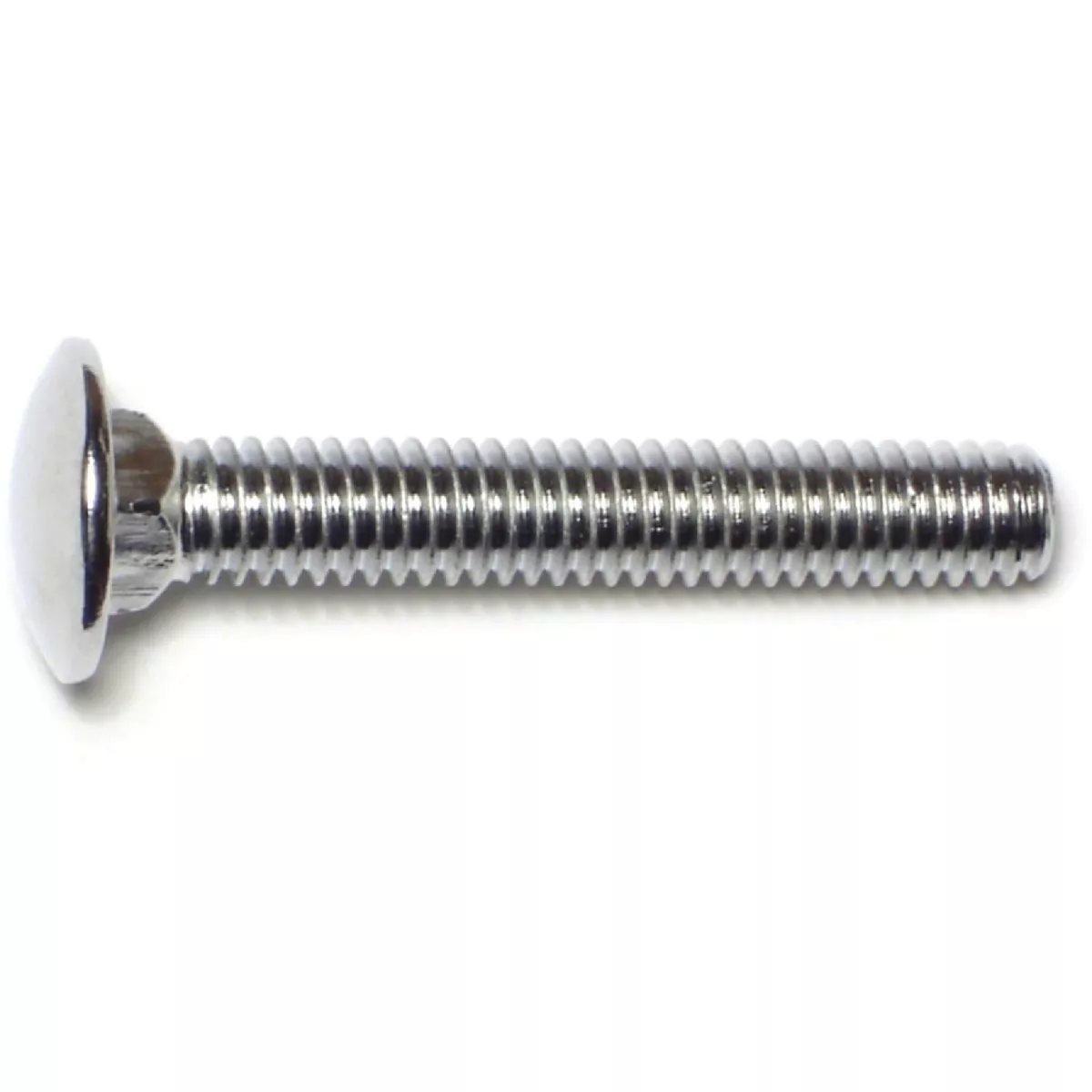 Midwest Fastener 5/16 In.-18 x 2 In. Chrome Plated Grade 5 Steel Coarse Thread Carriage Head Bumper Bolt (5 Ct.)-