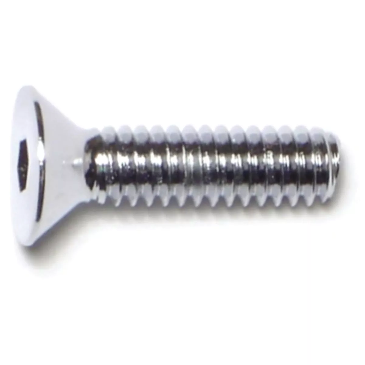Midwest Fastener 1/4 In.-20 x 1 In. Chrome Plated Grade 8 Steel Coarse Thread Flat Head Socket Cap Screws (10 Ct.)