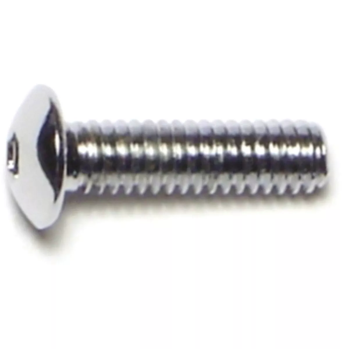 Midwest Fastener #8-32 x 5/8 In. Chrome Plated Grade 8 Steel Coarse Thread Button Head Socket Cap Screws (10 Ct.)