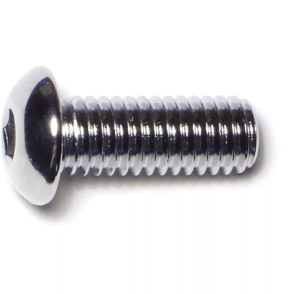 Midwest Fastener 3/8 In.-16 x 1 In. Chrome Plated Grade 8 Steel Coarse Thread Button Head Socket Cap Screws (10 Ct.)