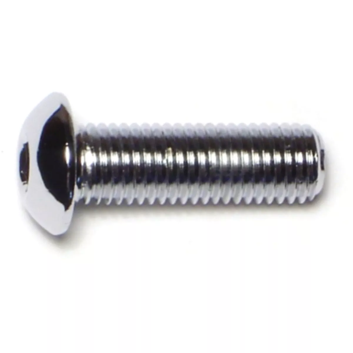 Midwest Fastener 5/16 In.-24 x 1 In. Chrome Plated Grade 8 Steel Fine Thread Button Head Socket Cap Screws (10 Ct.)