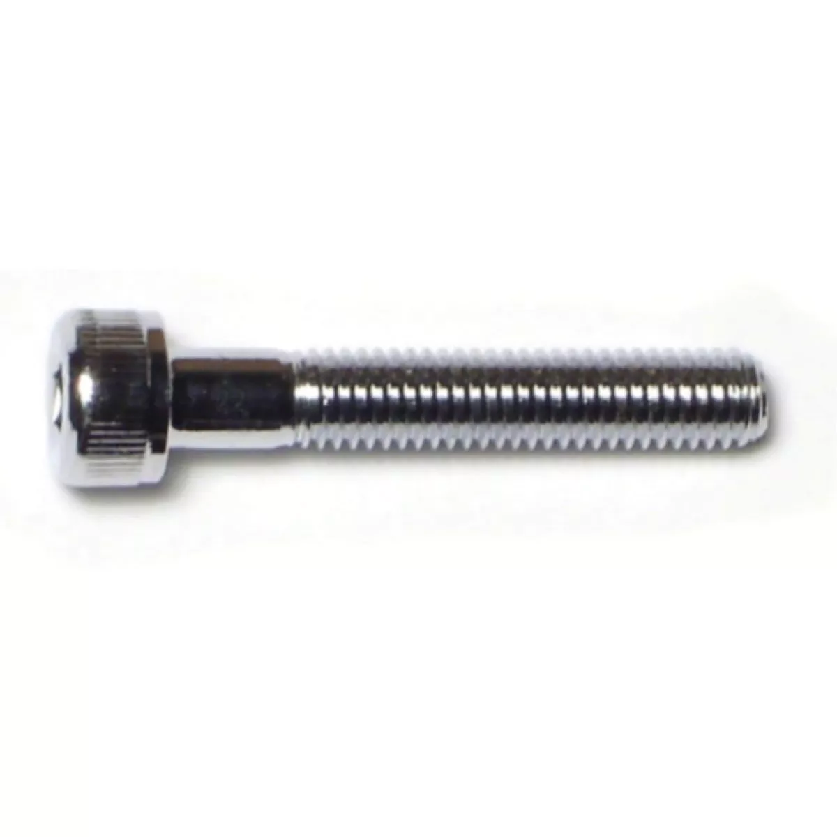 Midwest Fastener 5mm-0.8 x 30mm Chrome Plated Class 12.9 Steel Coarse Thread Knurled Head Hex Socket Cap Screws (10 Ct.)-