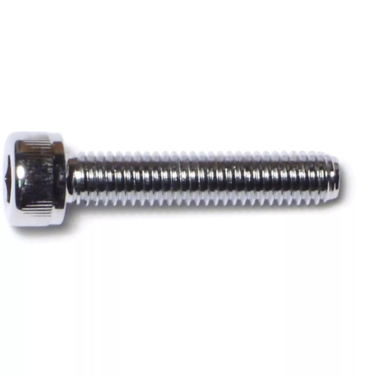 Midwest Fastener 6mm-1.0 x 30mm Chrome Plated Class 12.9 Steel Coarse Thread Knurled Head Hex Socket Cap Screws