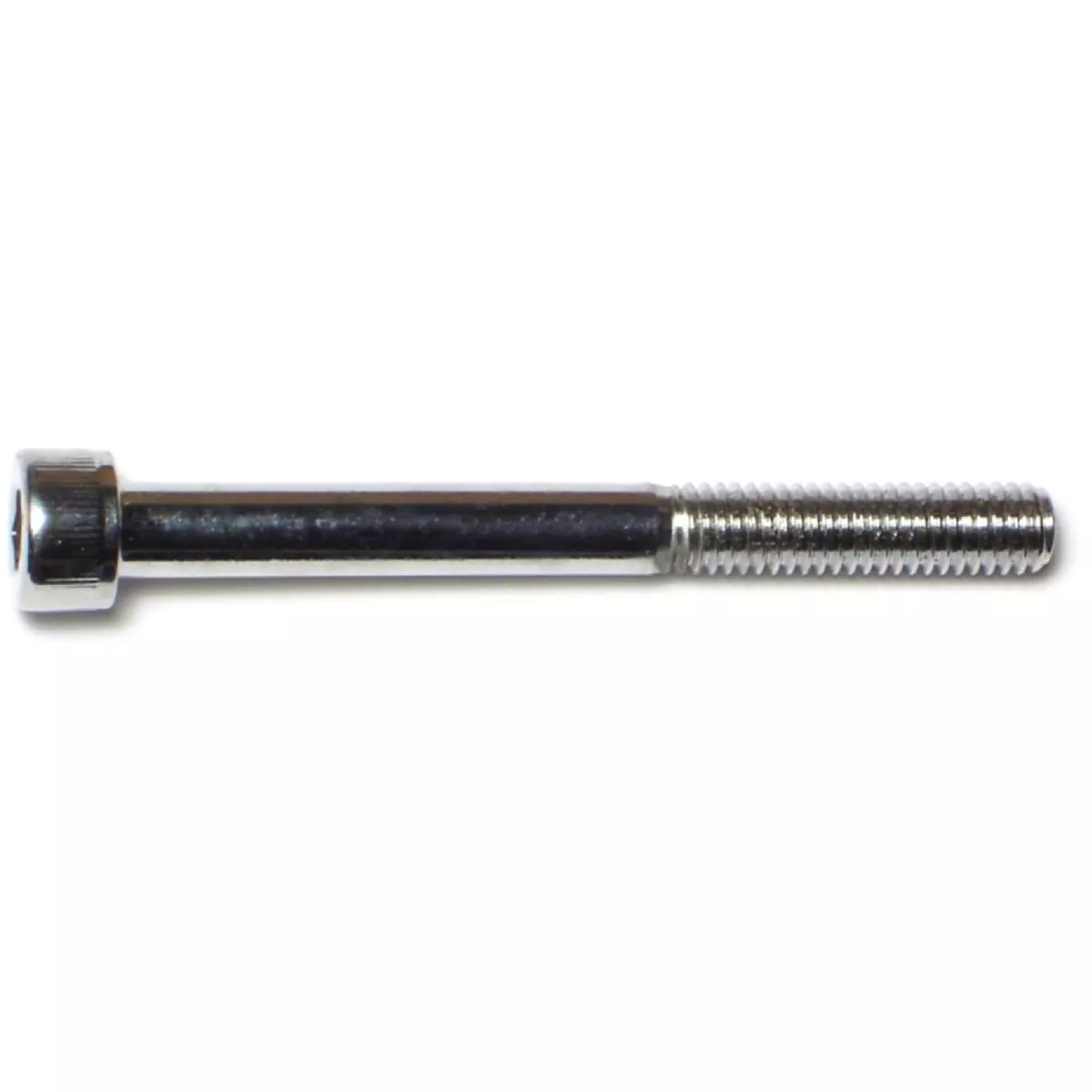 Midwest Fastener 6mm-1.0 x 60mm Chrome Plated Class 12.9 Steel Coarse Thread Knurled Head Hex Socket Cap Screws (10 Ct.)