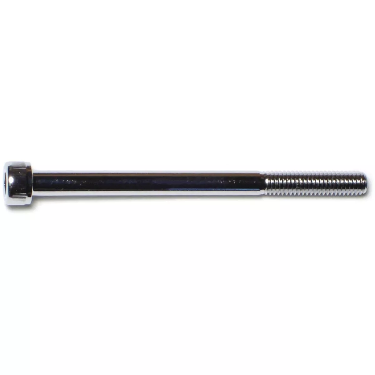 Midwest Fastener 6mm-1.0 x 80mm Chrome Plated Class 12.9 Steel Coarse Thread Knurled Head Hex Socket Cap Screws (4 Ct.)