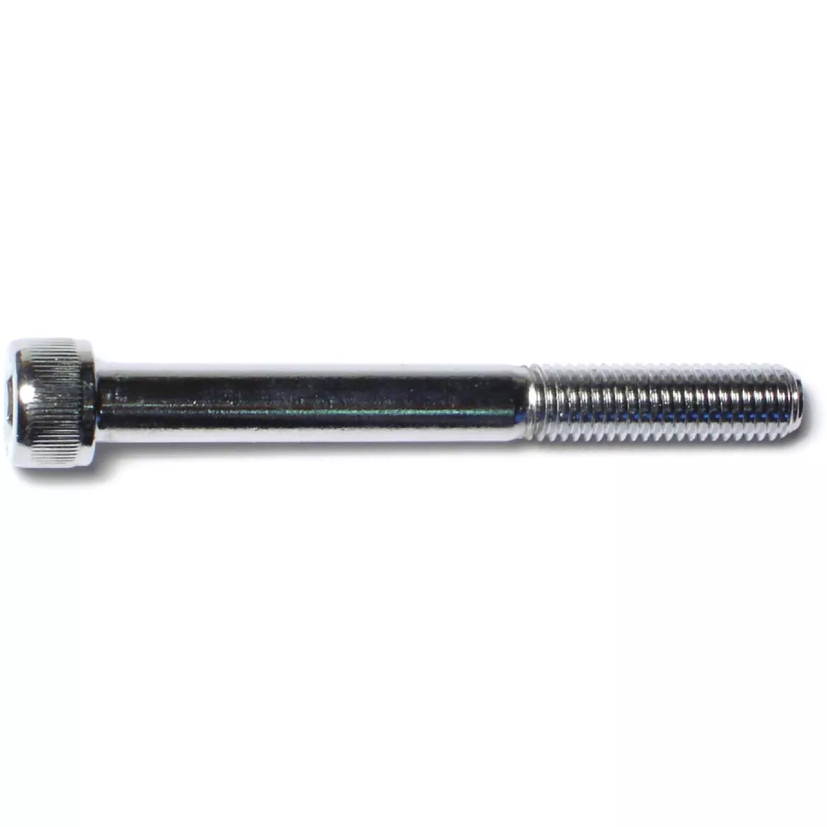 Midwest Fastener 10mm-1.5 x 90mm Chrome Plated Class 12.9 Steel Coarse Thread Knurled Head Hex Socket Cap Screws (4 Ct.)-