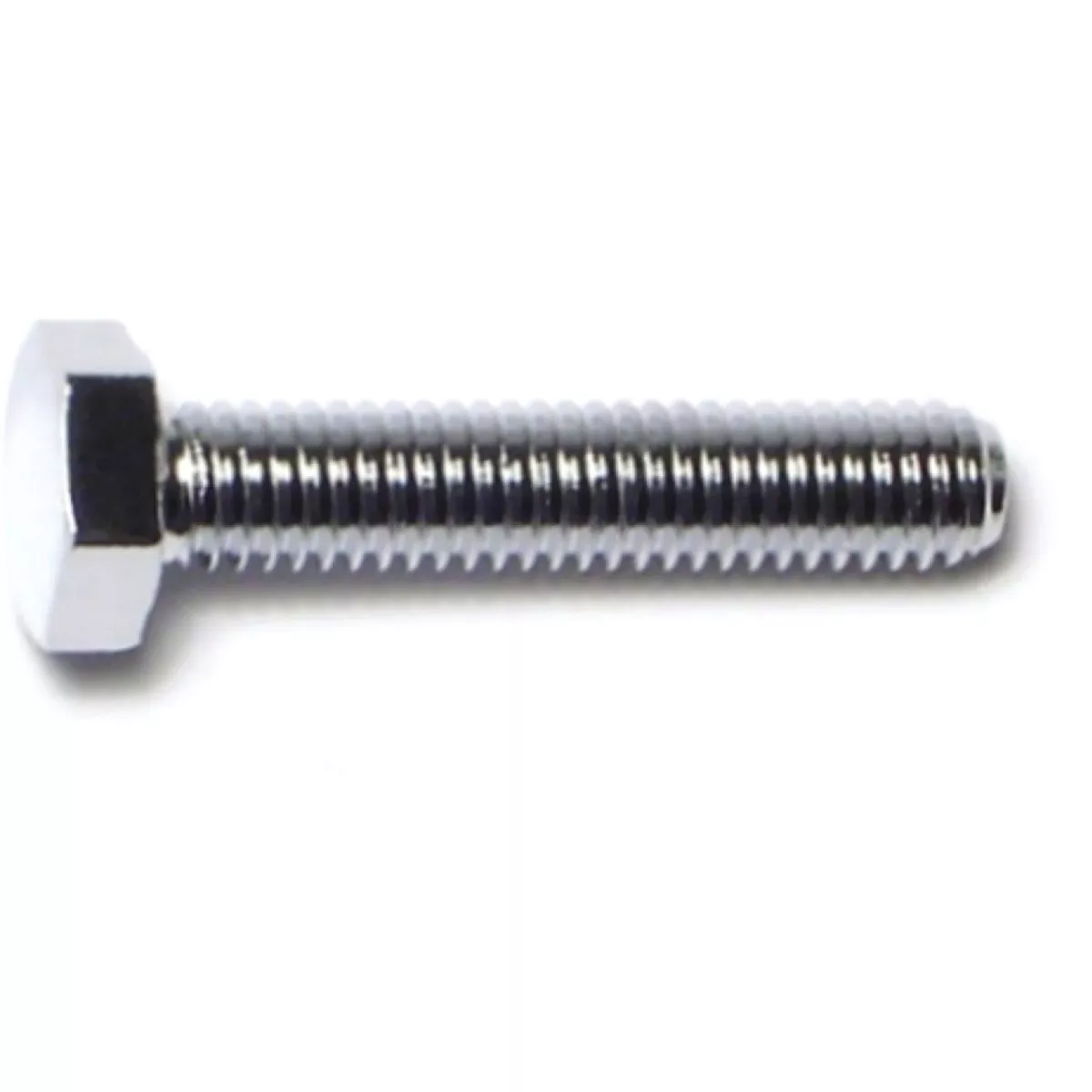 Midwest Fastener 6mm-1.0 x 30mm Chrome Plated Class 8.8 Steel Coarse Thread Hex Cap Screws (10 Ct.) - photo 2