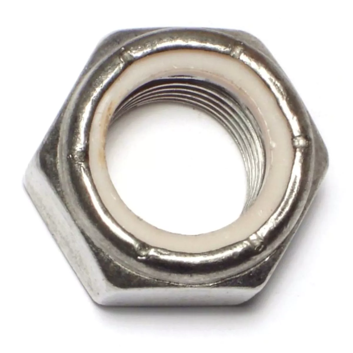 Midwest Fastener 1 In.-8 18-8 Stainless Steel Coarse Thread Nylon Insert Lock Nuts