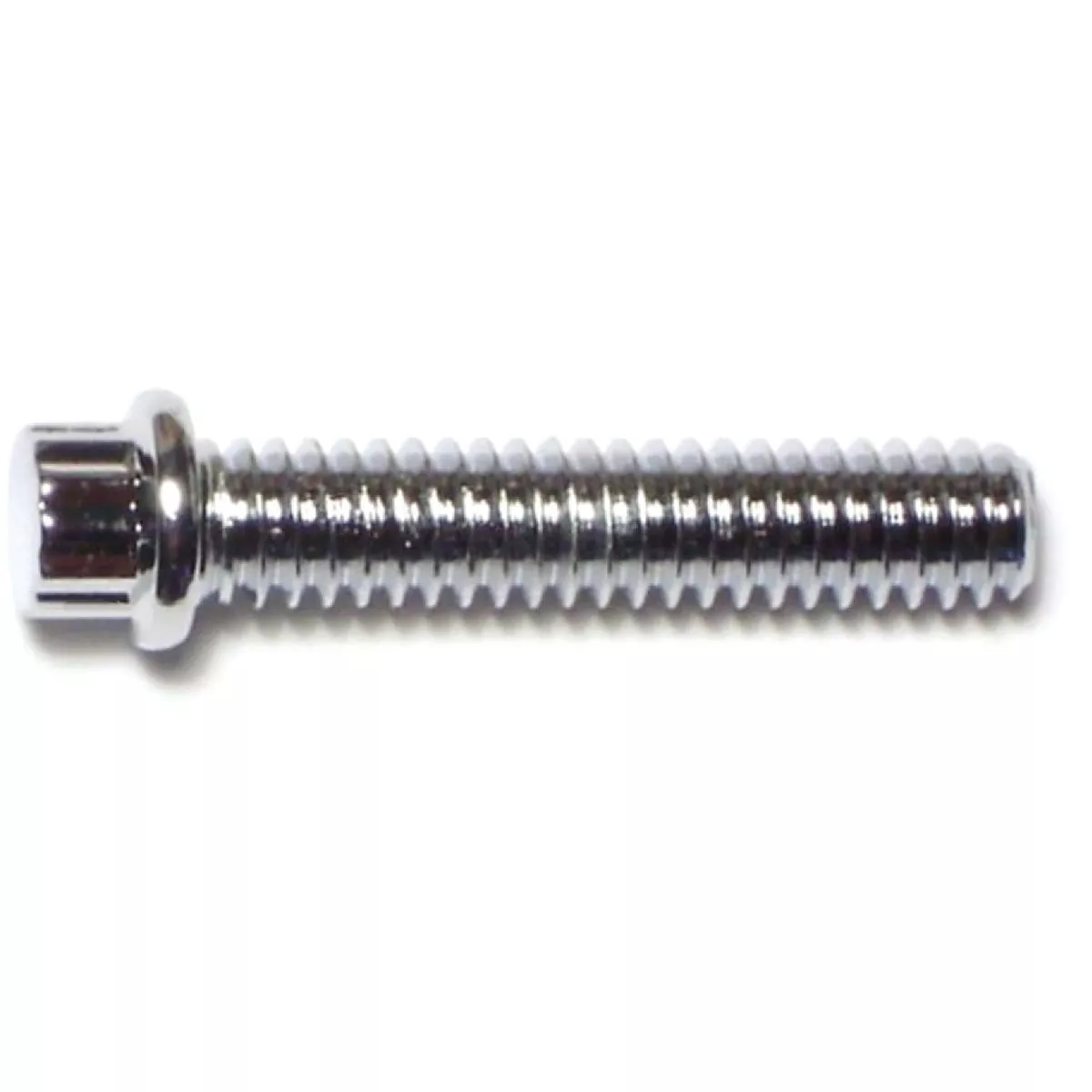 Midwest Fastener 1/4 In.-20 x 1-1/4 In. Chrome Plated Steel Coarse Thread Flange Head 12-Point Cap Screws