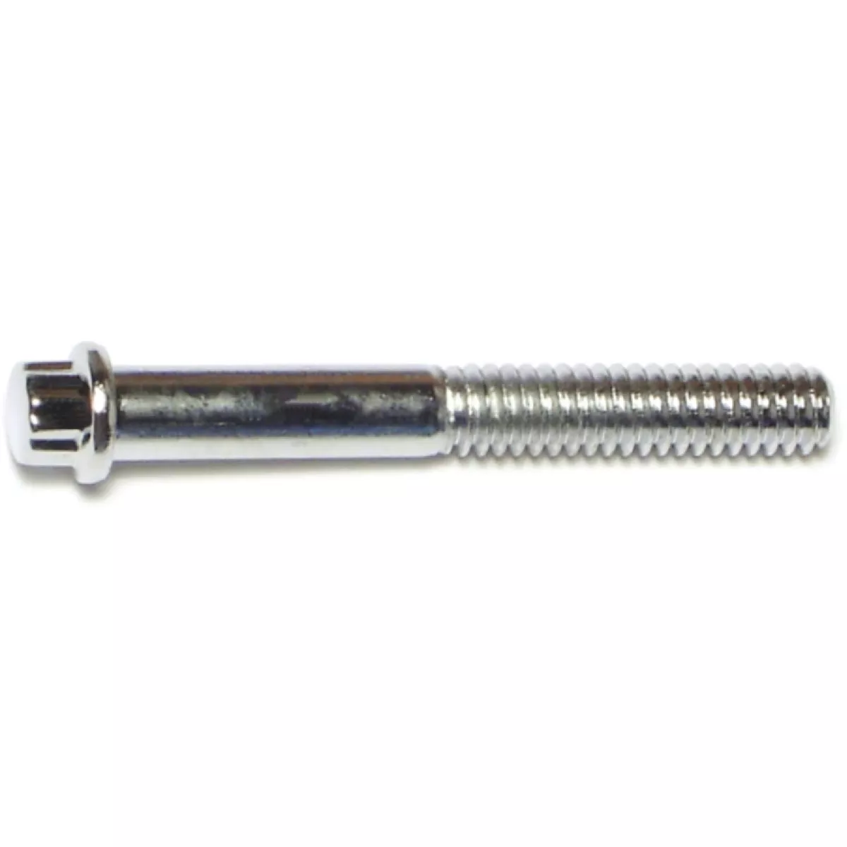 Midwest Fastener 1/4 In.-20 x 2 In. Chrome Plated Steel Coarse Thread Flange Head 12-Point Cap Screws (10 Ct.)-