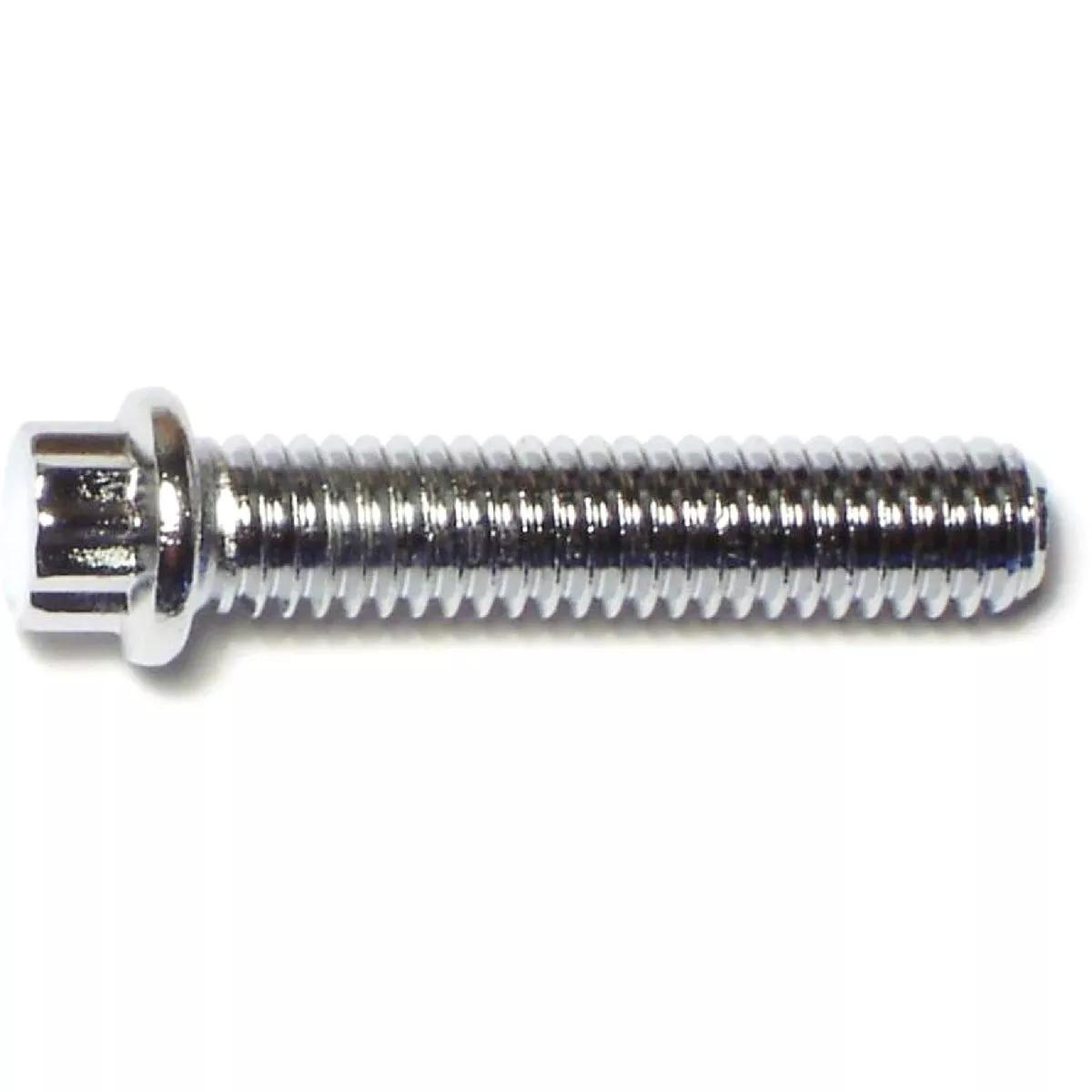 Midwest Fastener 5/16 In.-18 x 1-1/2 In. Chrome Plated Steel Coarse Thread Flange Head 12-Point Cap Screws (10 Ct.) - photo 2
