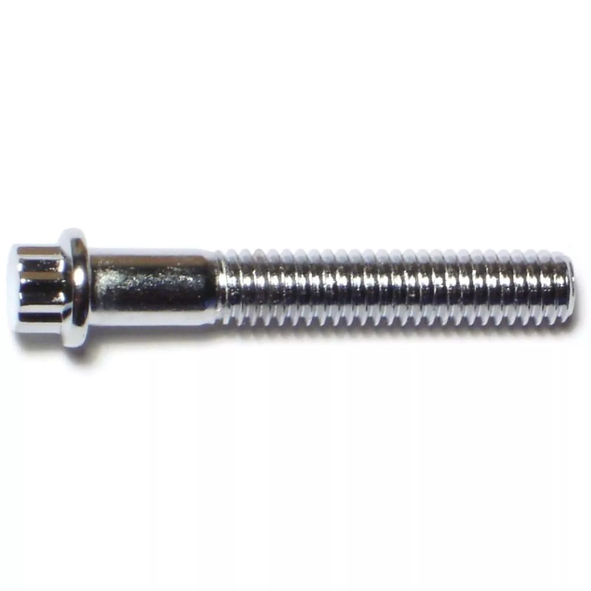 Midwest Fastener 5/16 In.-18 x 2 In. Chrome Plated Steel Coarse Thread Flange Head 12-Point Cap Screws